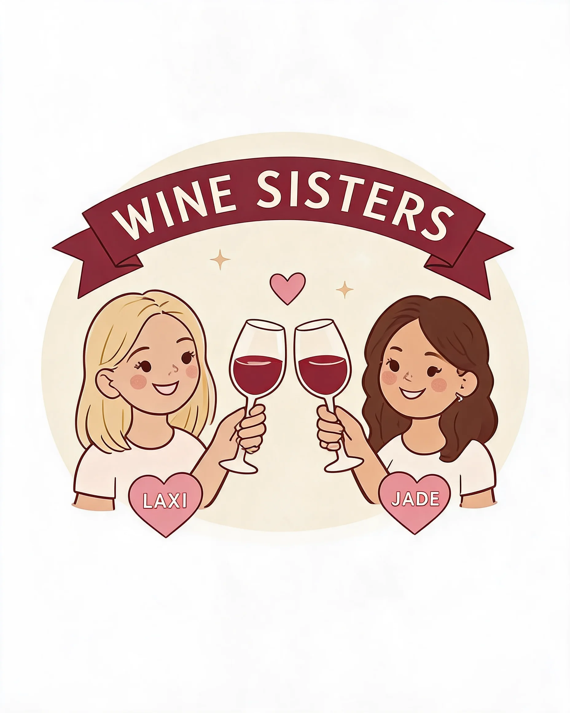 Wine Sisters Personalized Matching Shirt