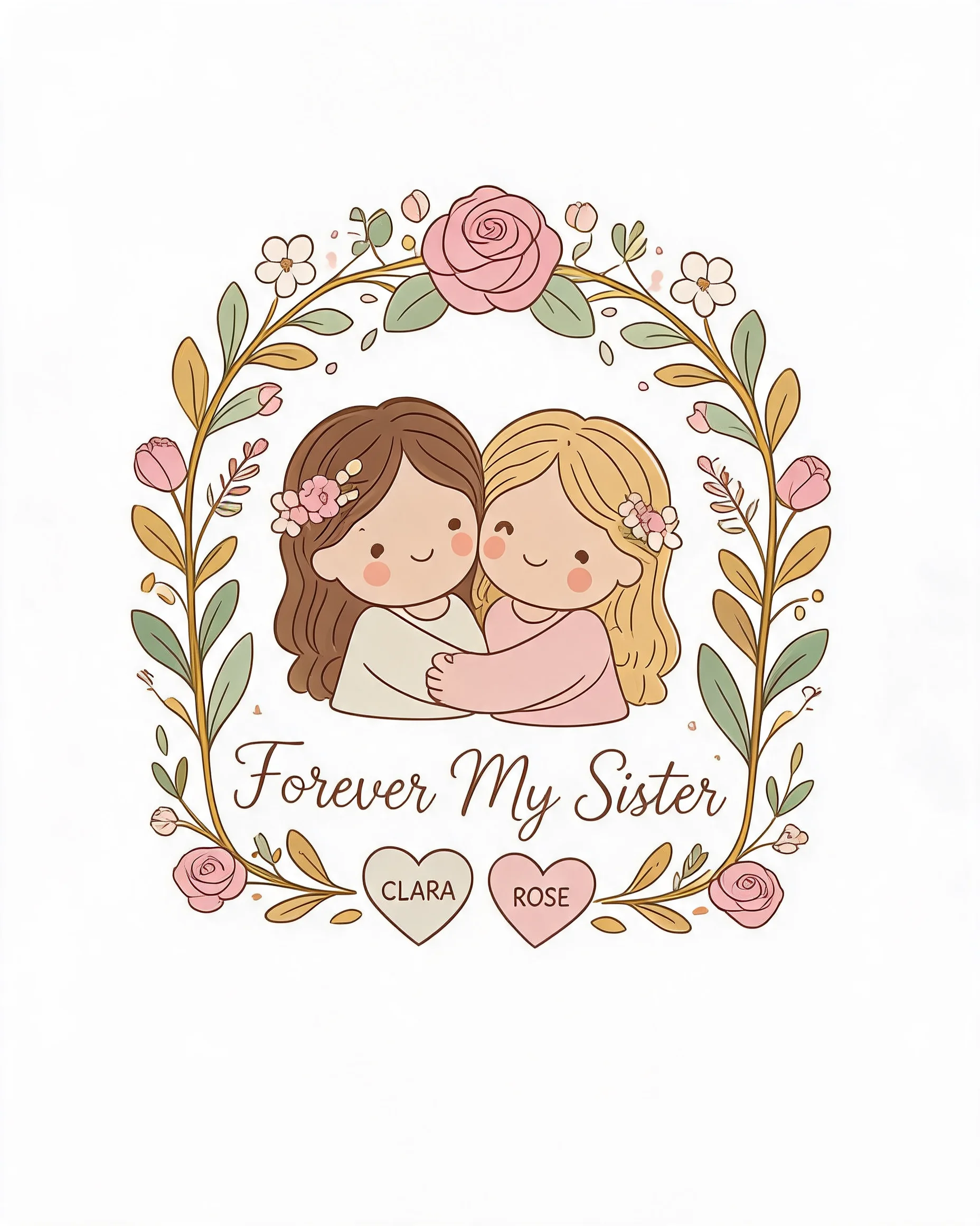 Forever My Sister Personalized Shirt