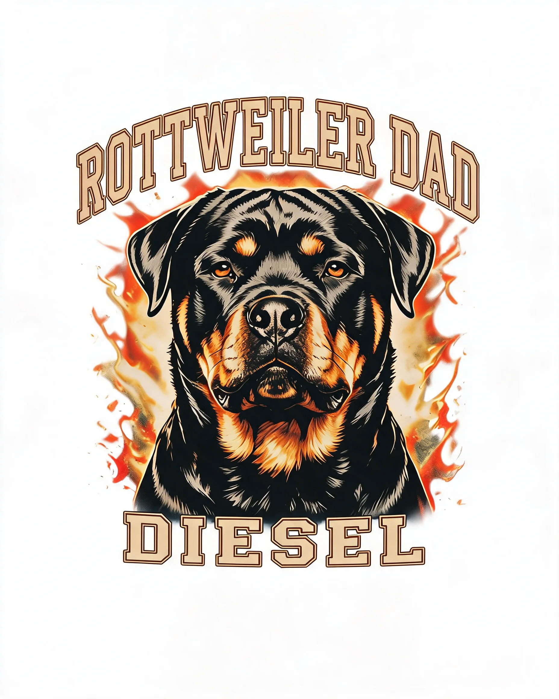 Bootleg Rottweiler Dad 90s Rap Tee Personalized Shirt