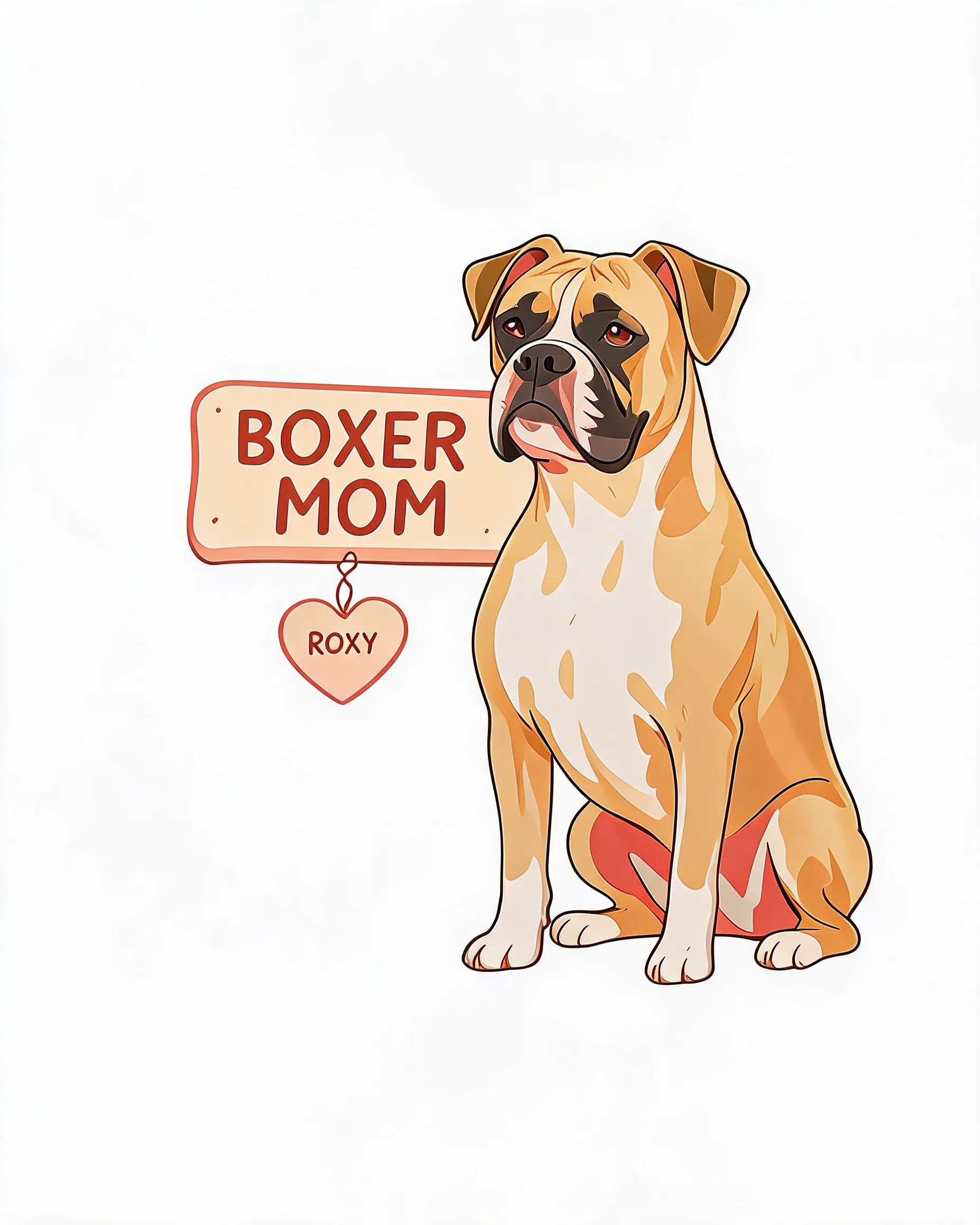 Boxer Mom Personalized Dog Shirt