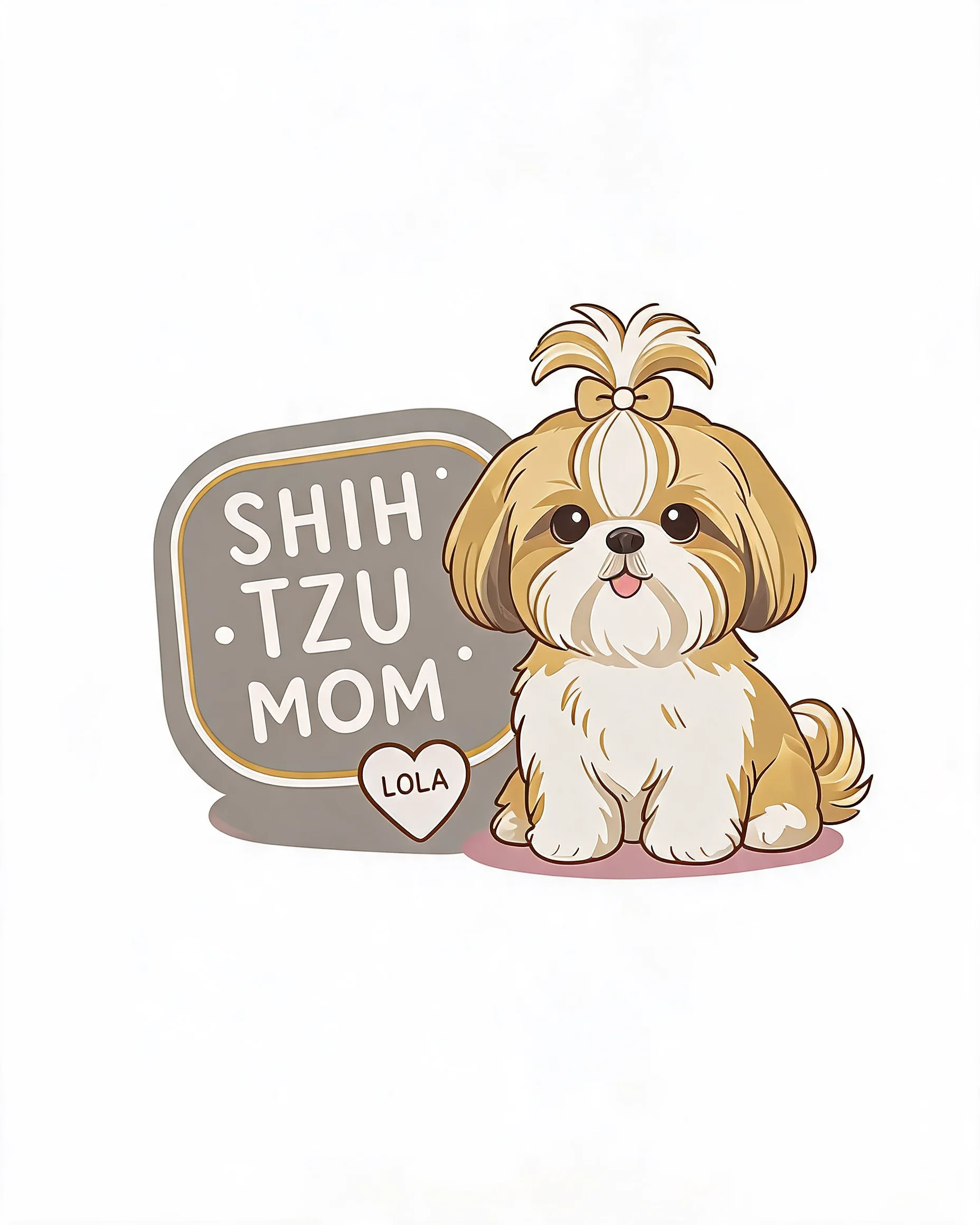 Shih Tzu Mom Personalized Dog Shirt