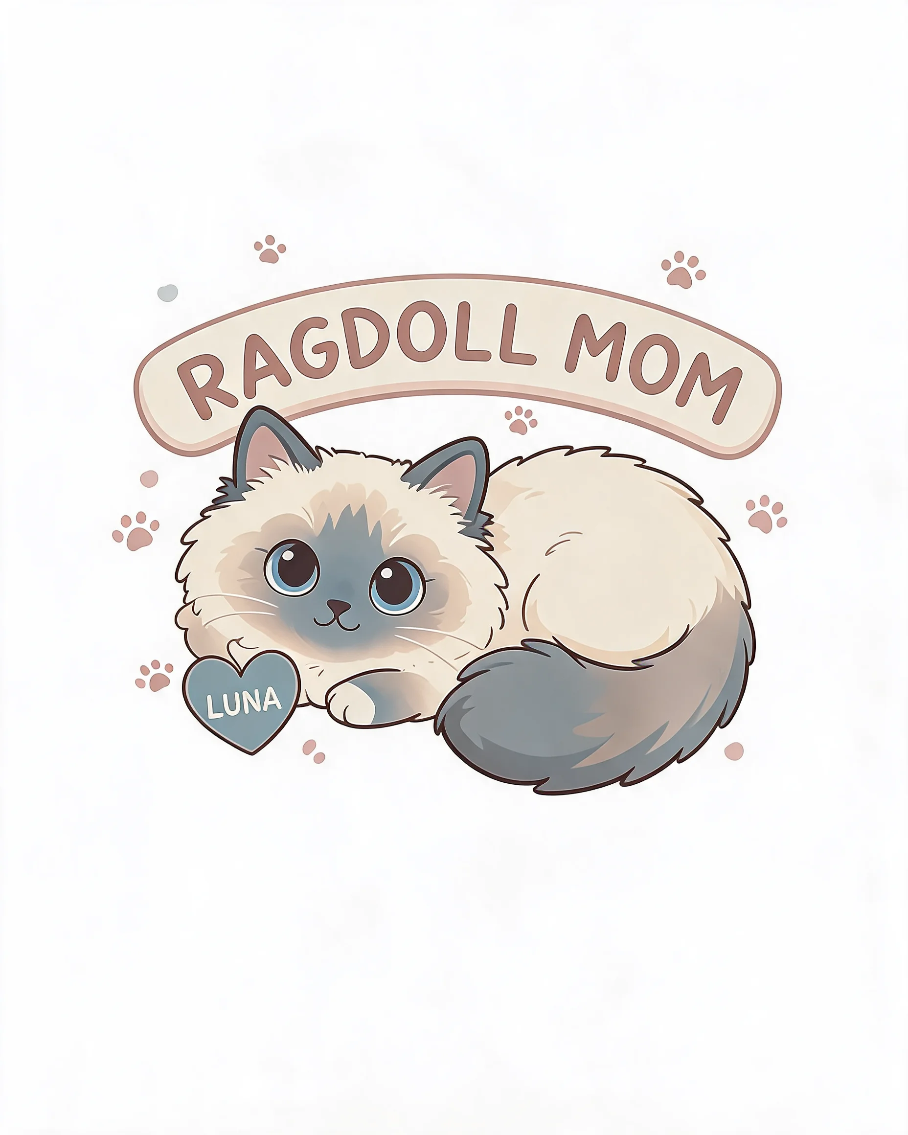 Ragdoll Cat Mom Personalized Shirt