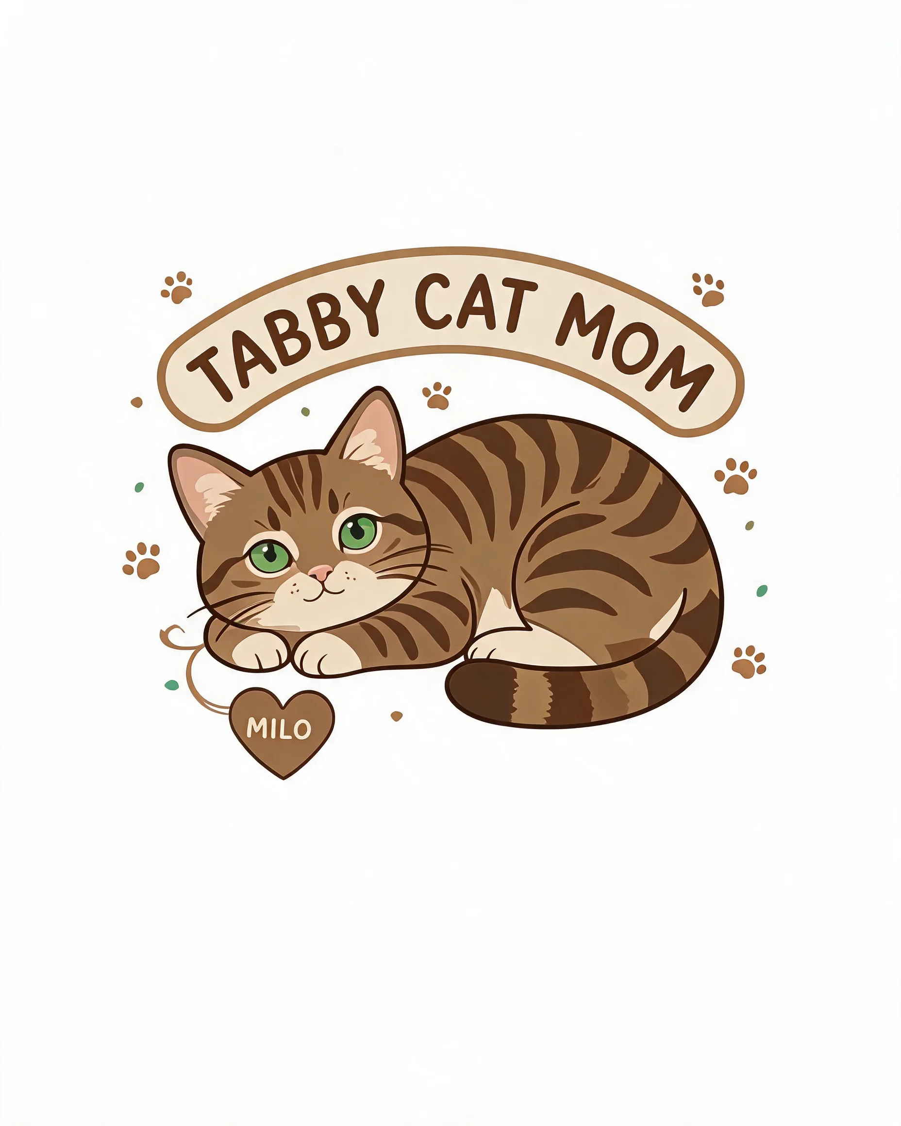 Tabby Cat Mom Personalized Cat Shirt