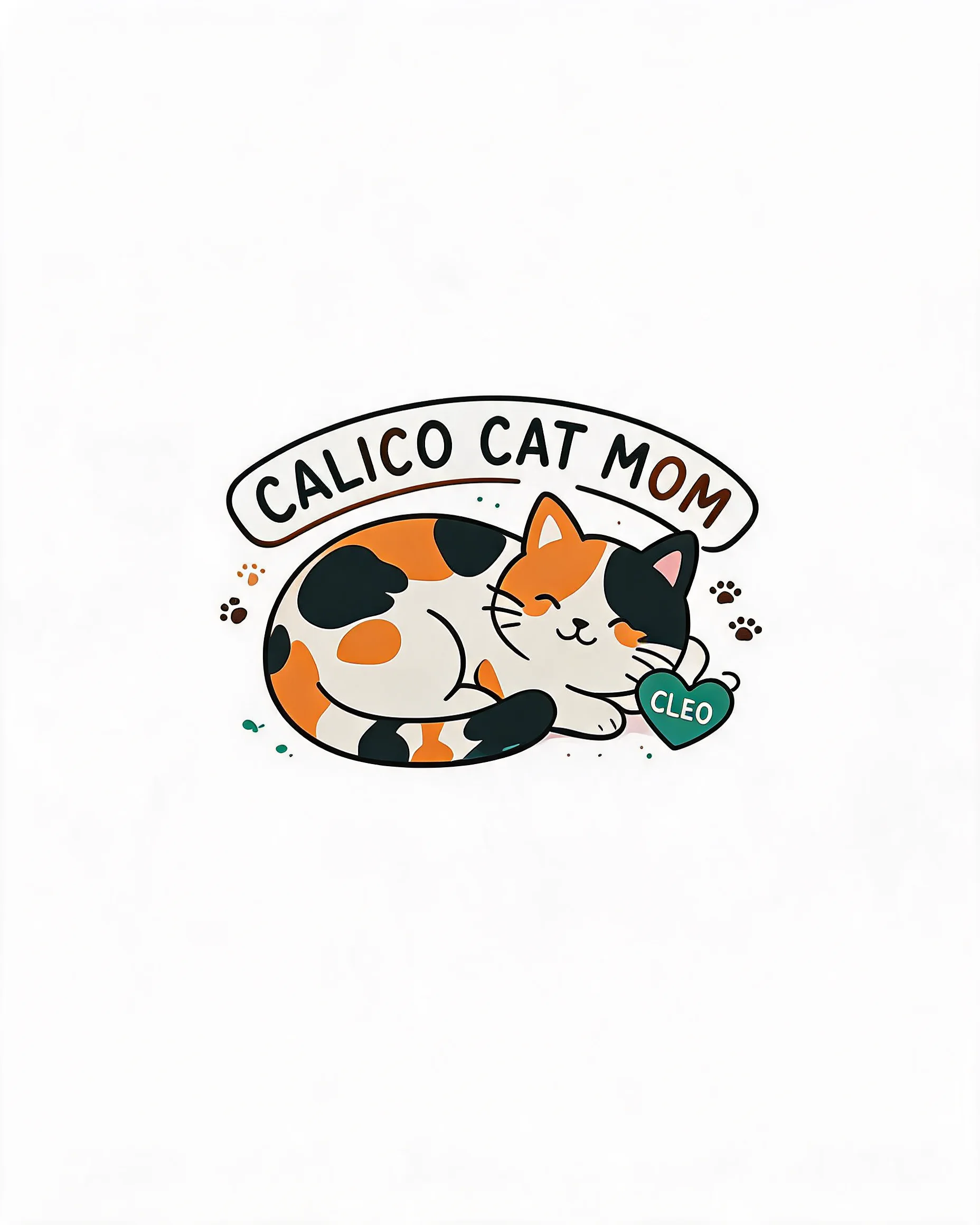 Calico Cat Mom Personalized Cat Shirt