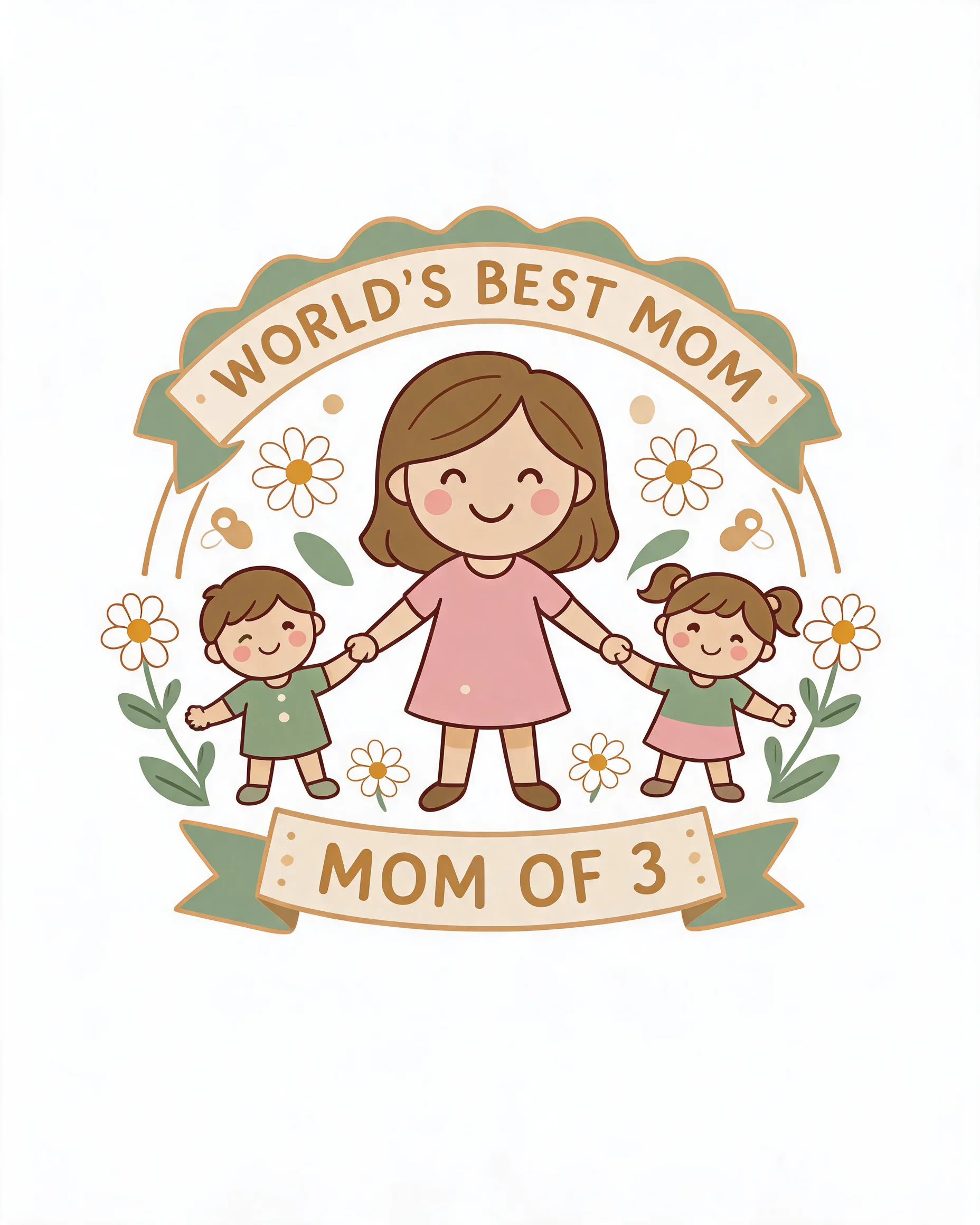 World's Best Mom Crew Personalized Mother's Day Shirt