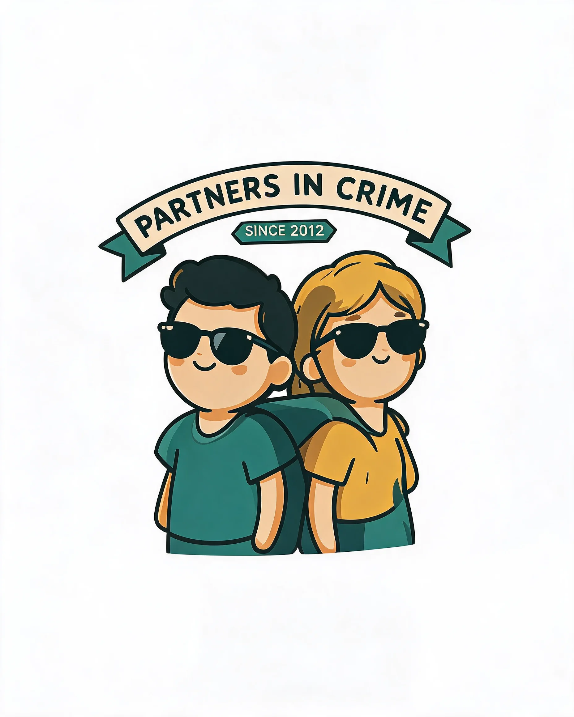 Partners In Crime Since Anniversary Personalized Shirt