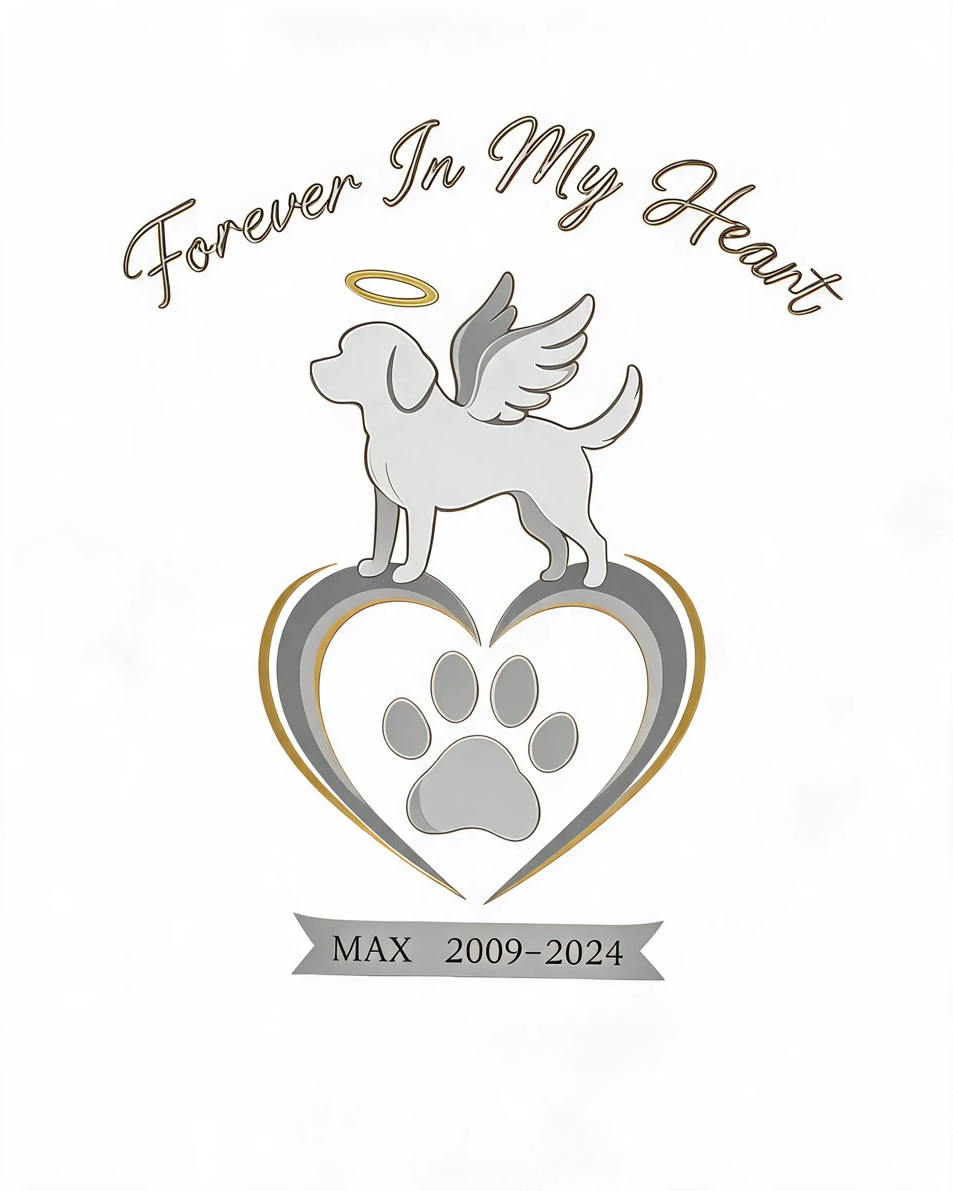 Forever In My Heart Pet Memorial Personalized Shirt