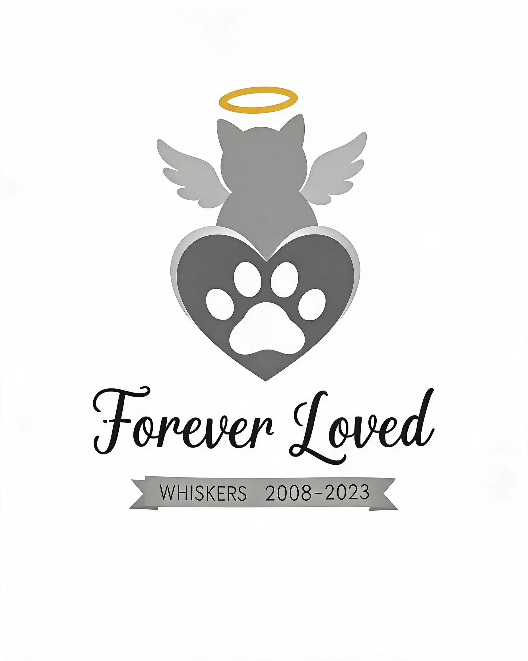 Forever Loved Cat Memorial Personalized Shirt