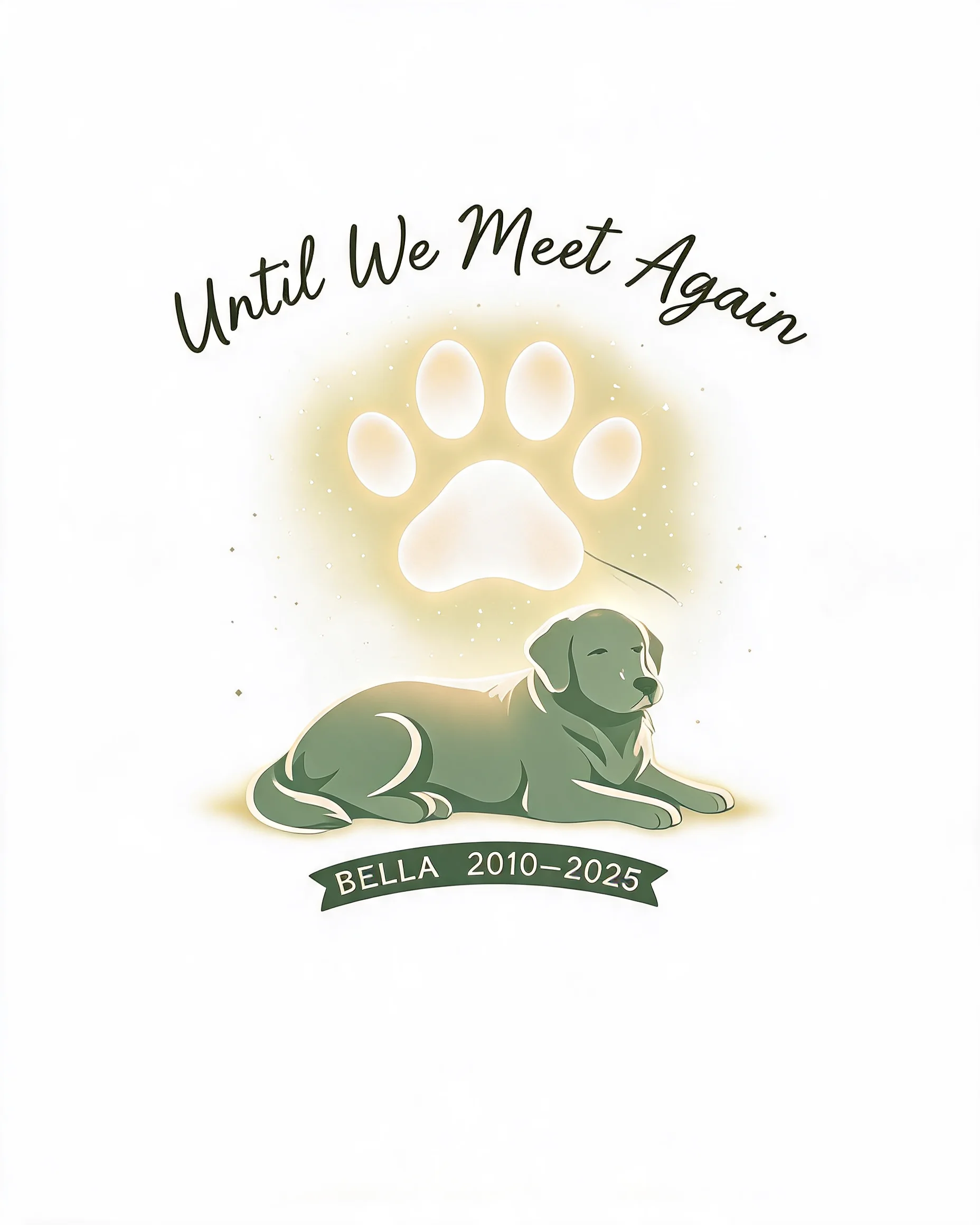 Until We Meet Again Dog Memorial Personalized Shirt