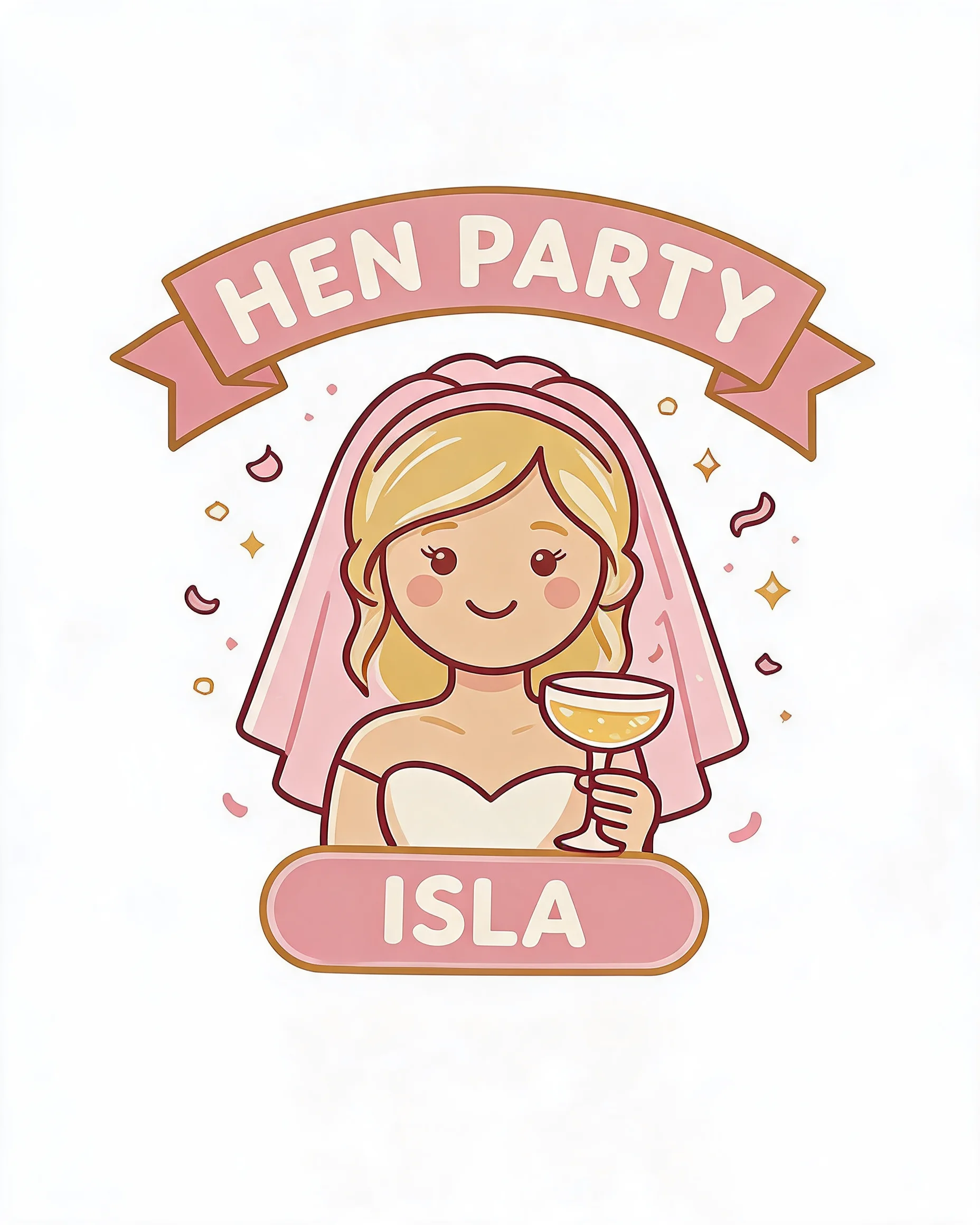 Hen Party Personalized Bachelorette Shirt