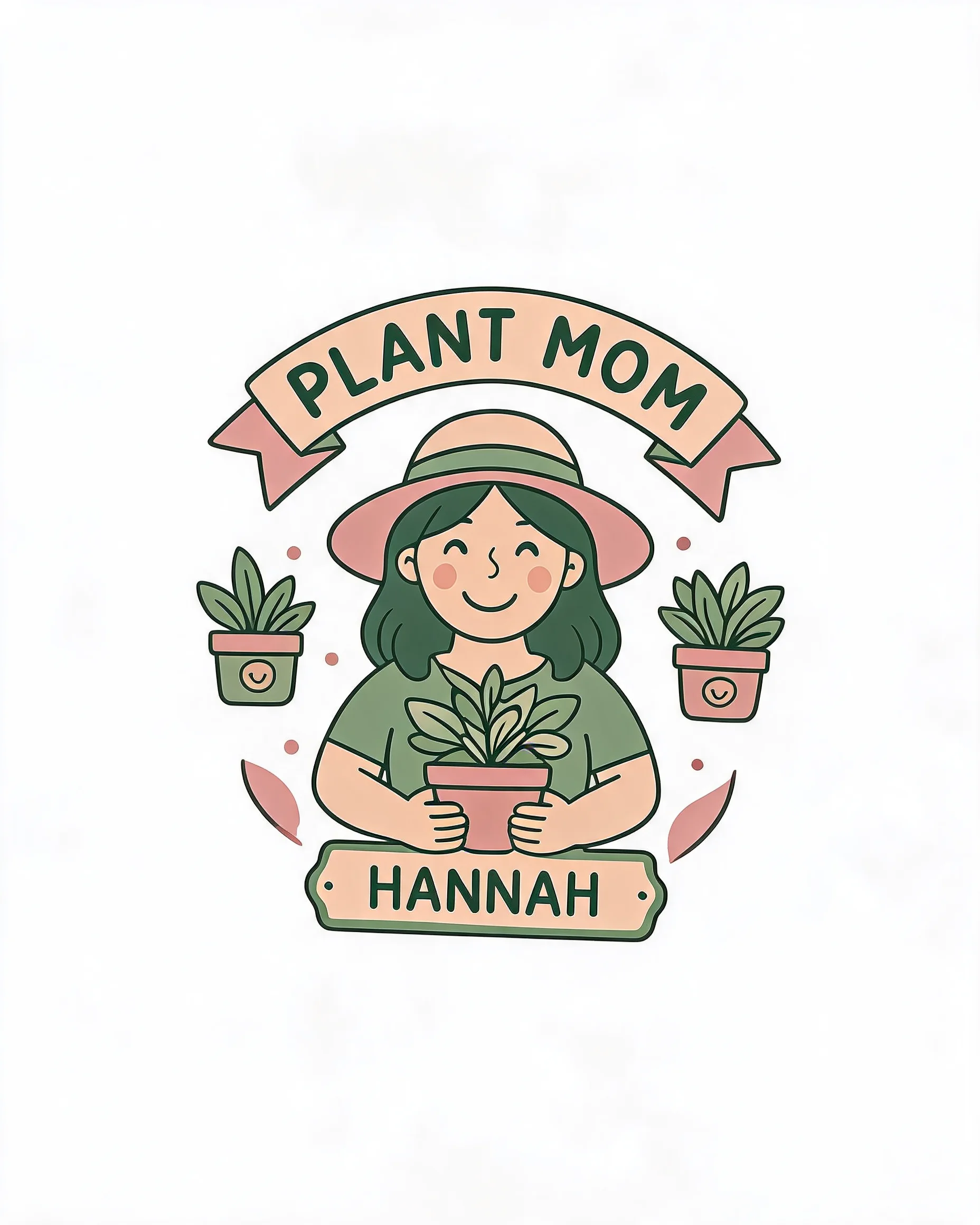 Plant Mom Potted Friends Personalized Shirt