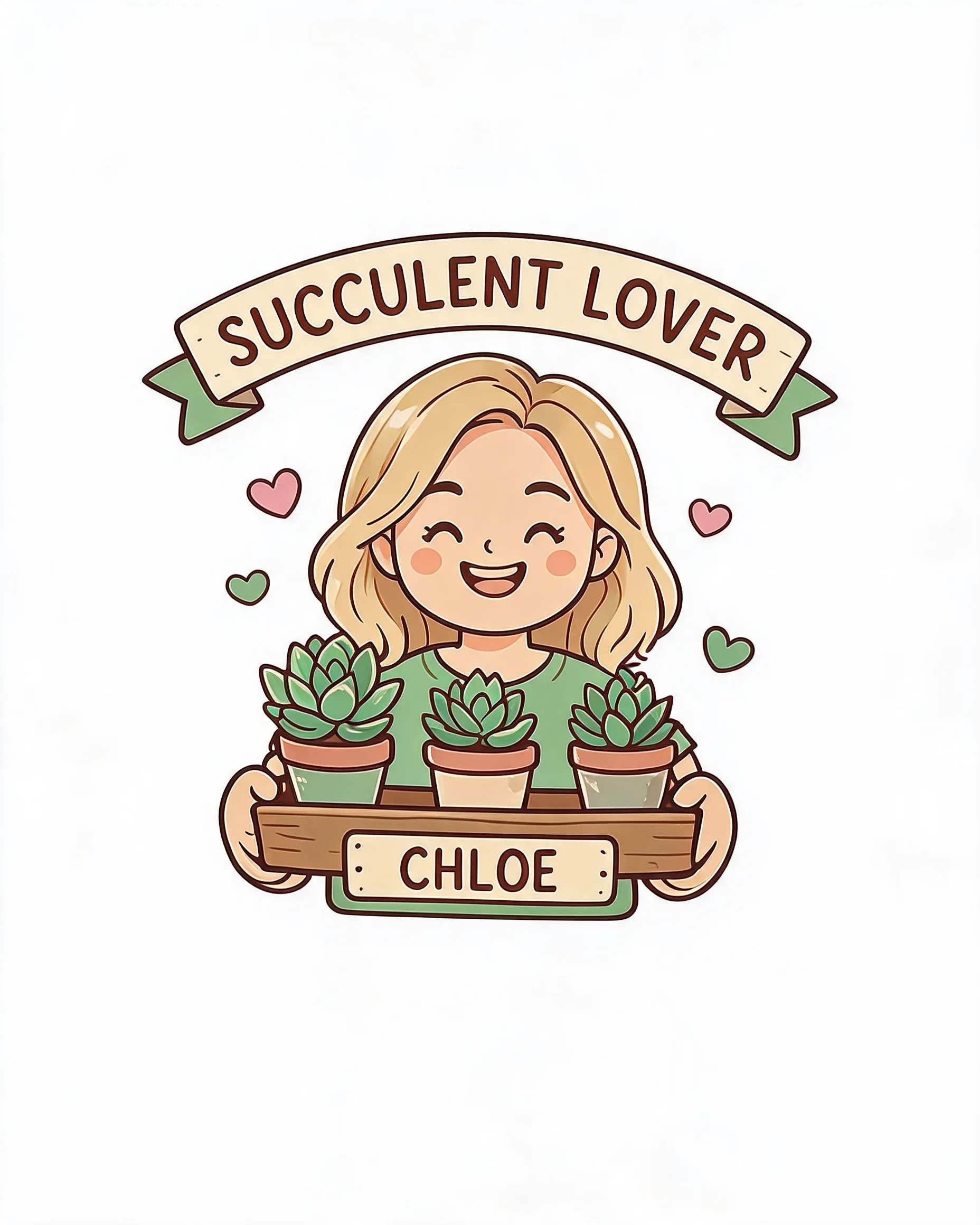 Succulent Lover Personalized Gardening Shirt