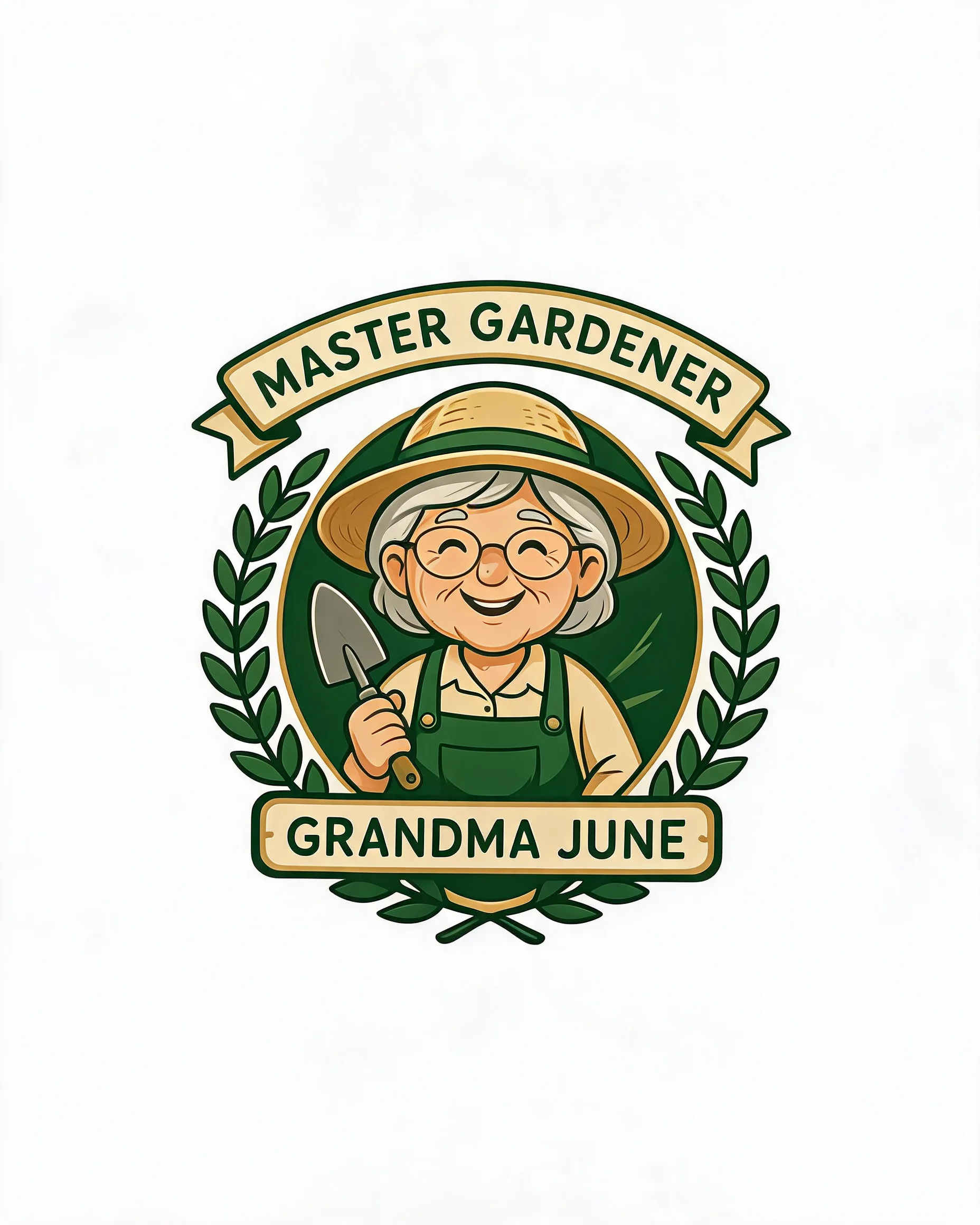 Master Gardener Personalized Badge Shirt