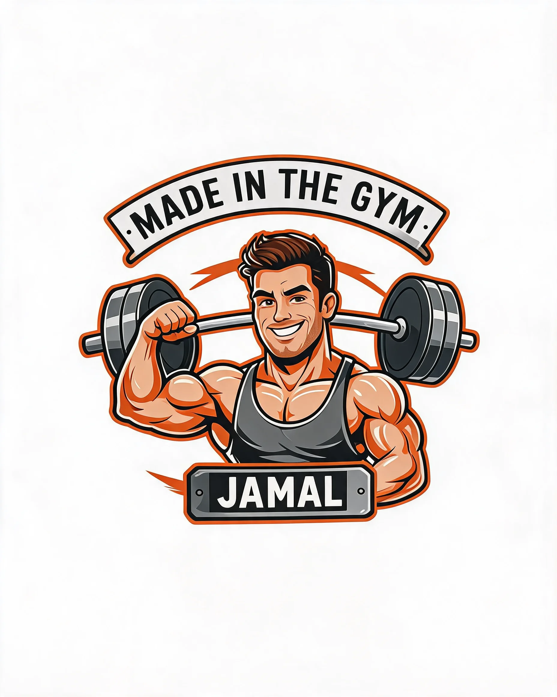 Made In The Gym Personalized Lifter Avatar Shirt