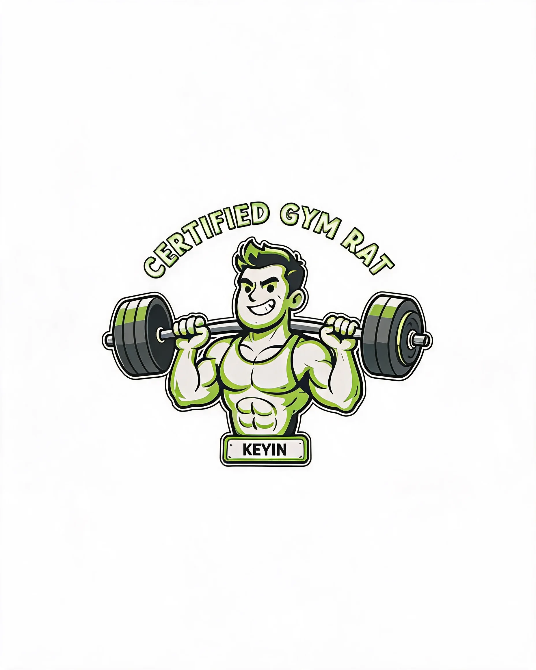 Certified Gym Rat Personalized Avatar Shirt
