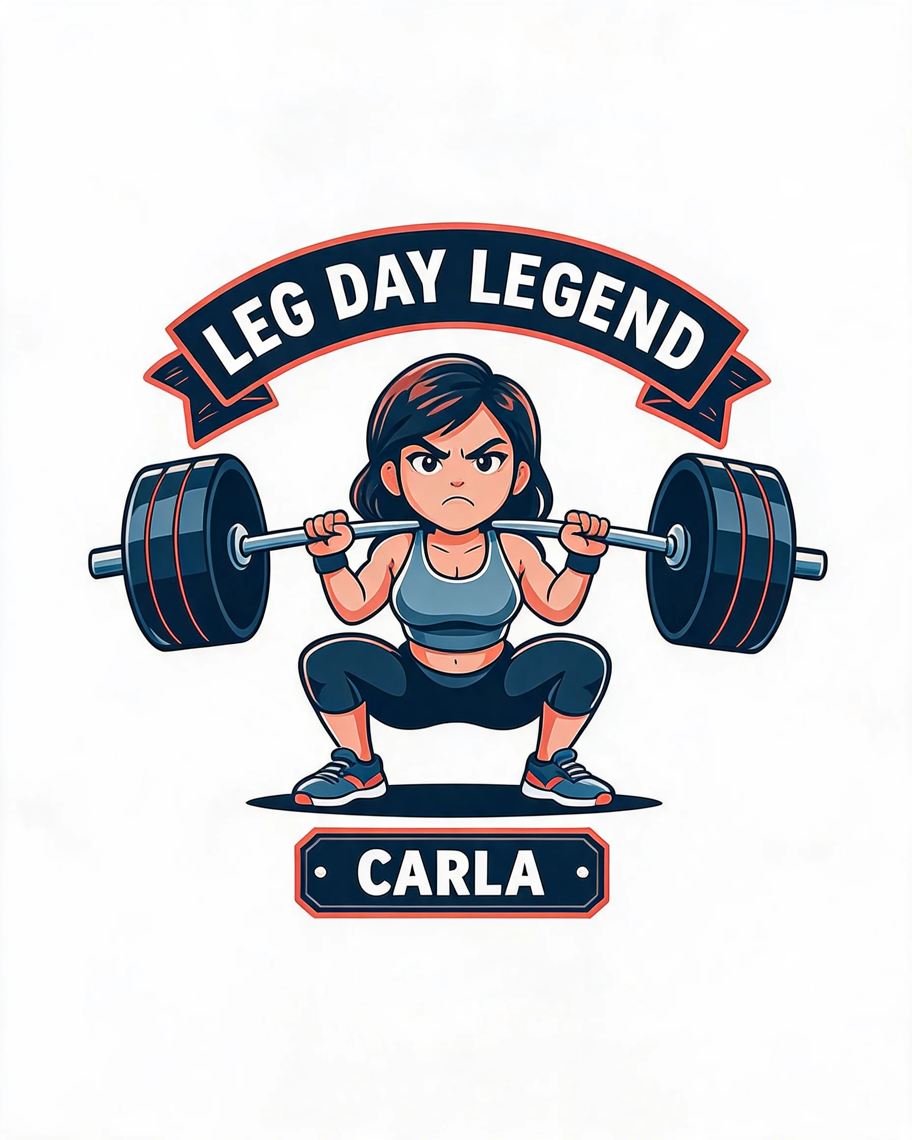 Leg Day Legend Personalized Avatar Shirt