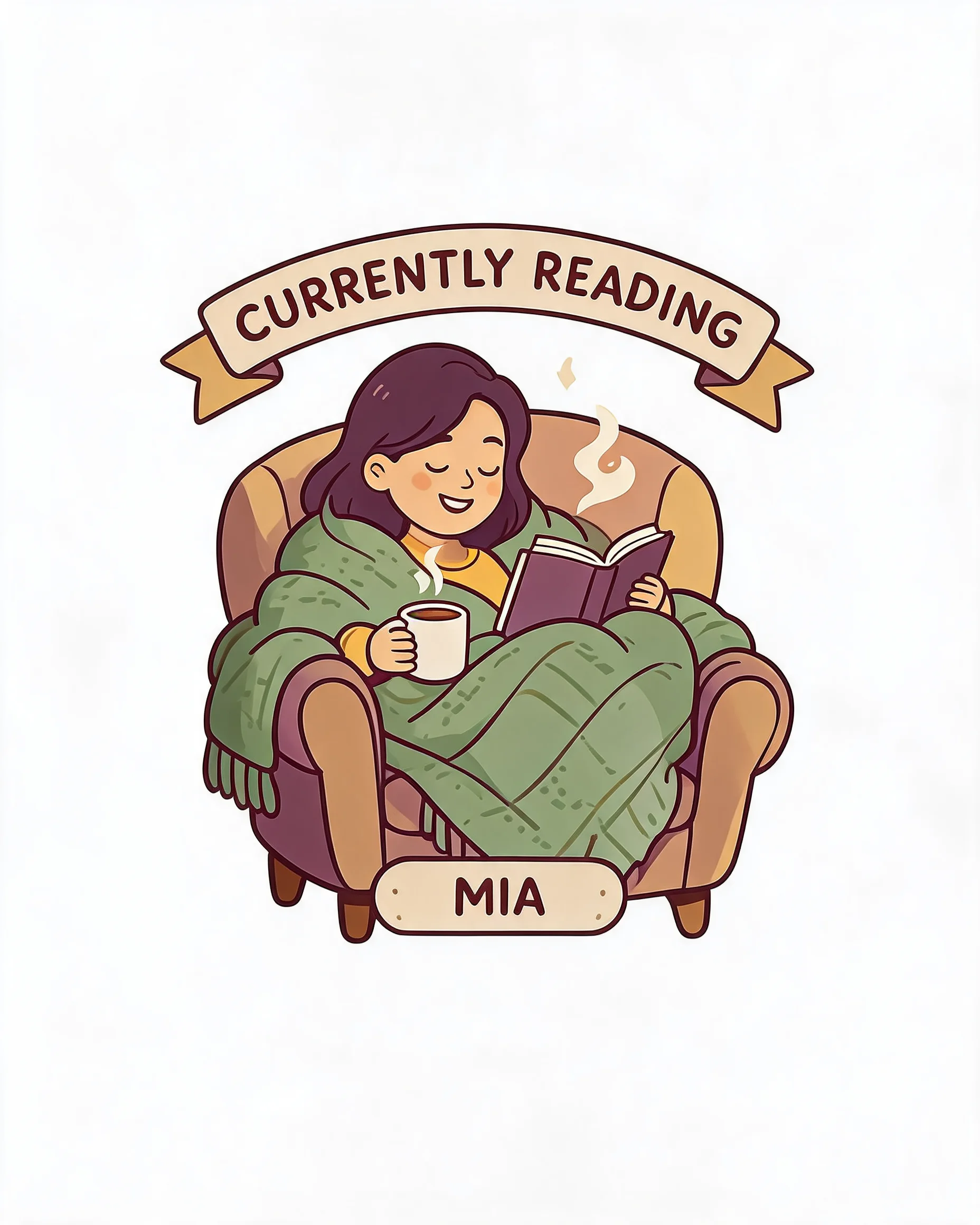 Cozy Reader Currently Reading Personalized Shirt