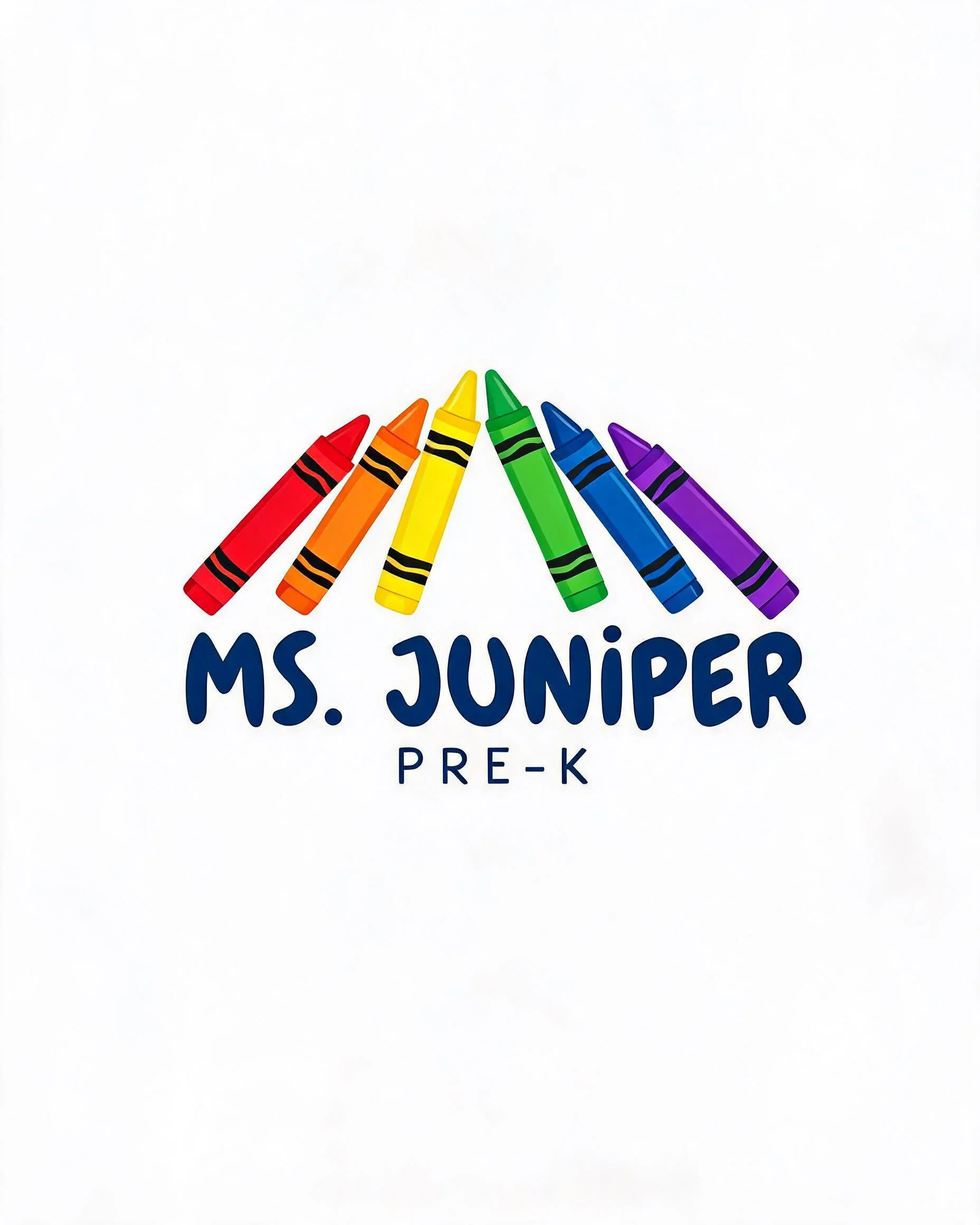 Crayon Rainbow Pre-K Teacher Shirt with Custom Name