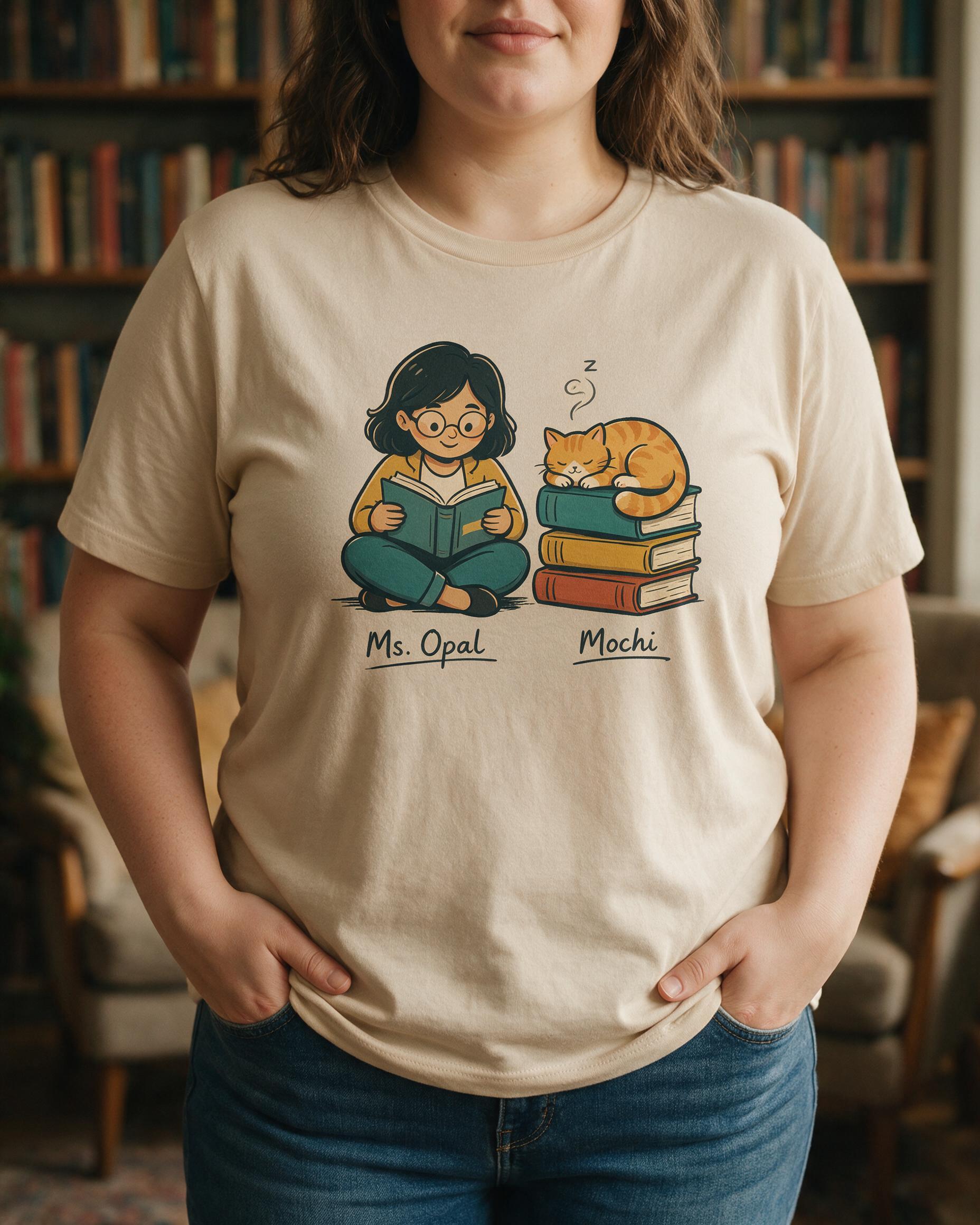 Custom Cat Lover Teacher Shirt From Your Photo β Sand