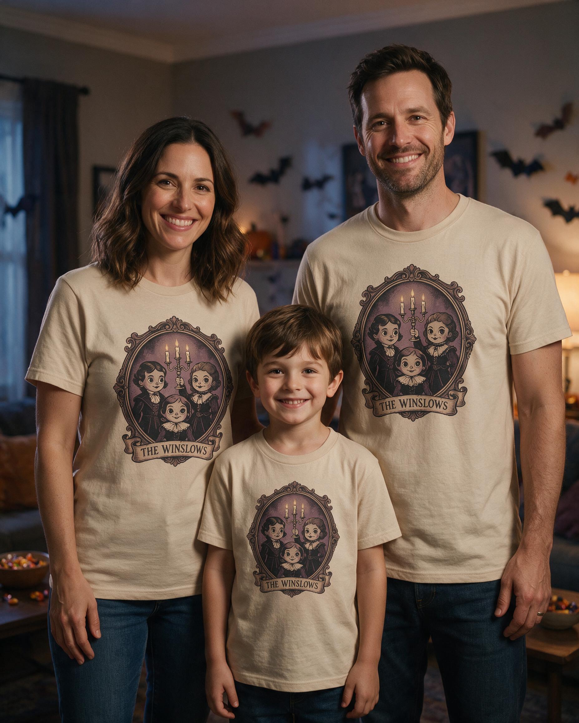 Haunted Victorian Family Portrait Shirt — Sand