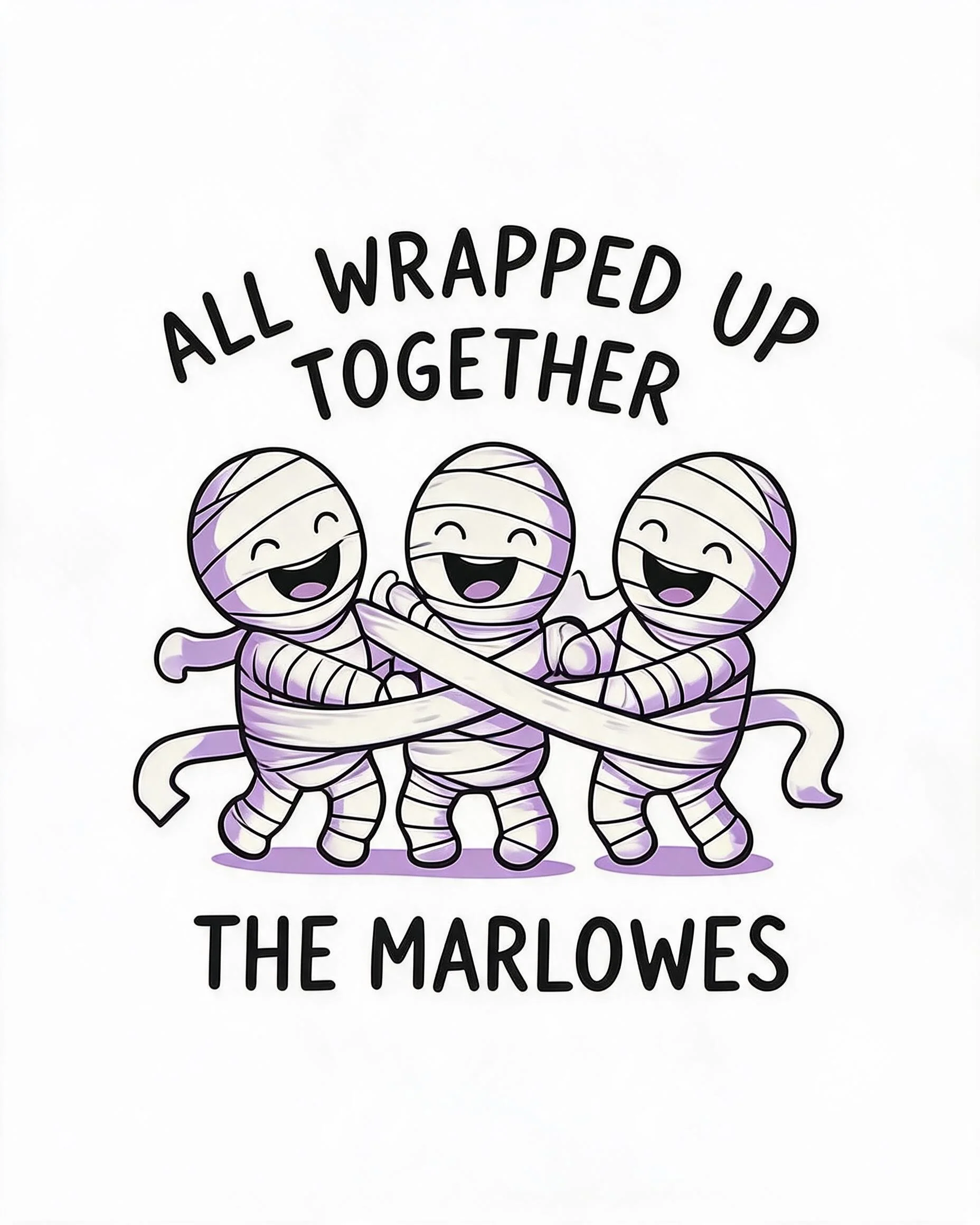 All Wrapped Up Halloween Mummy Family Shirt