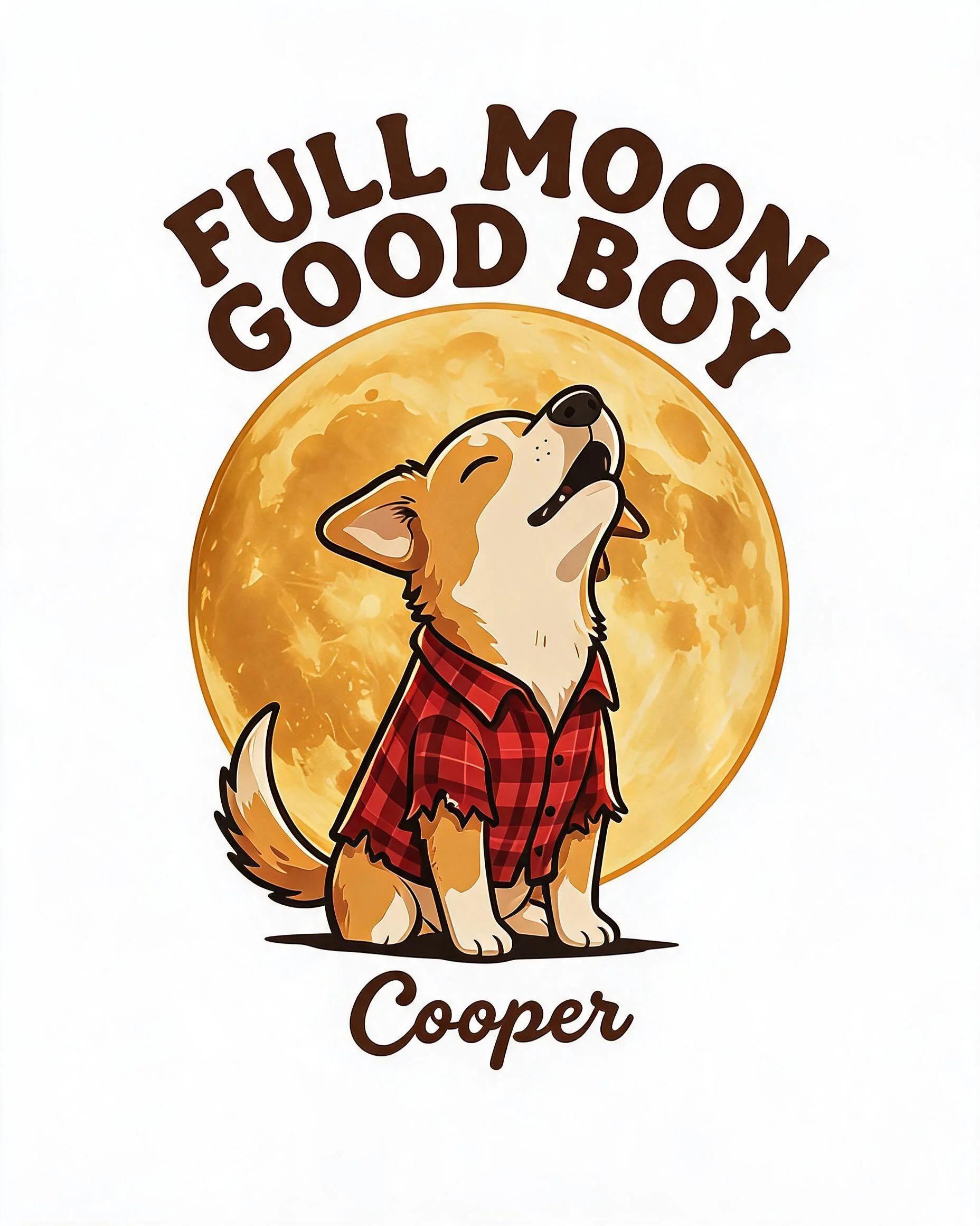 Full Moon Good Boy Werewolf Dog Shirt