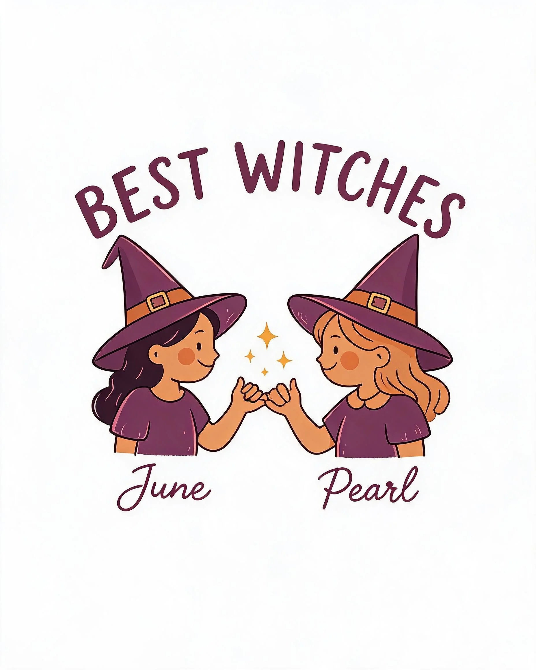 Best Witches Pinky Promise Besties Halloween Tee