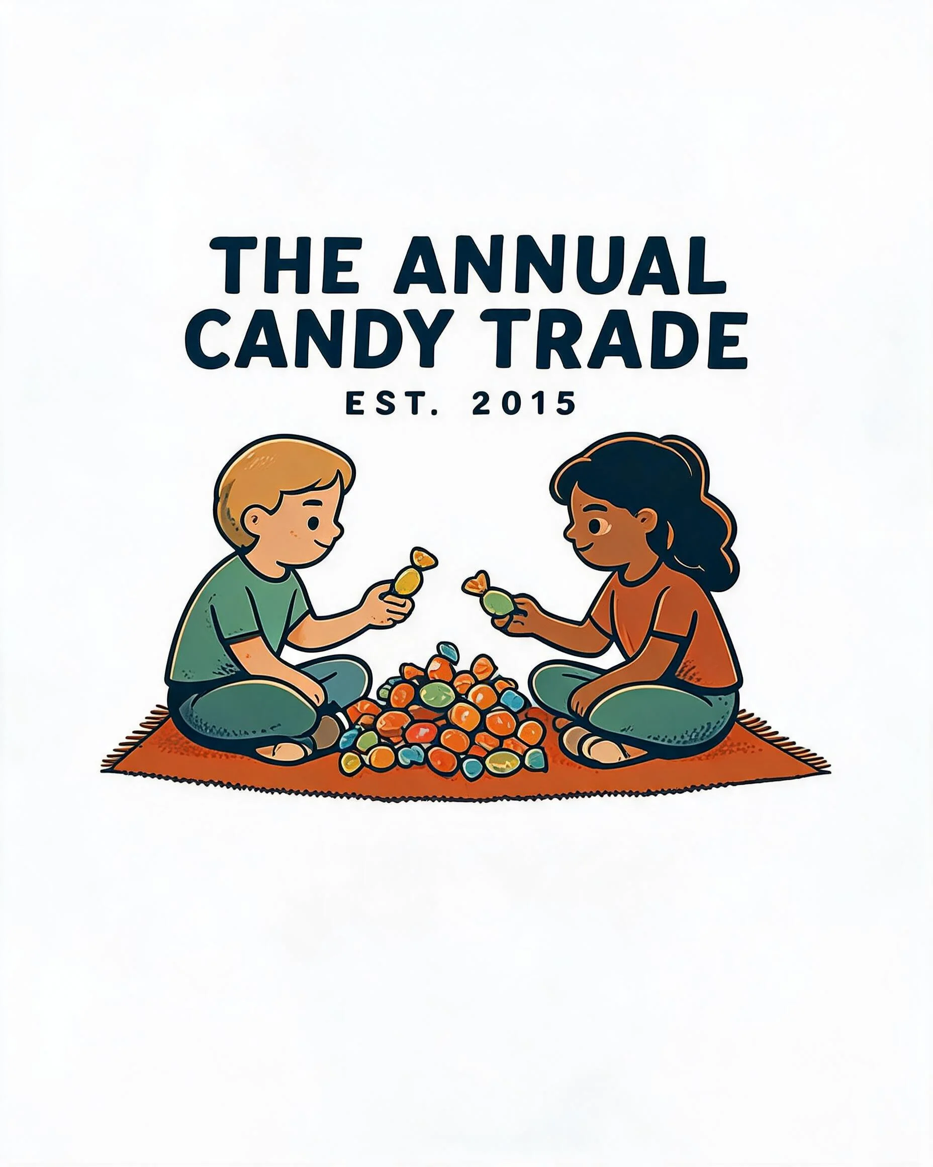 Annual Candy Trade Besties Halloween Tradition Shirt