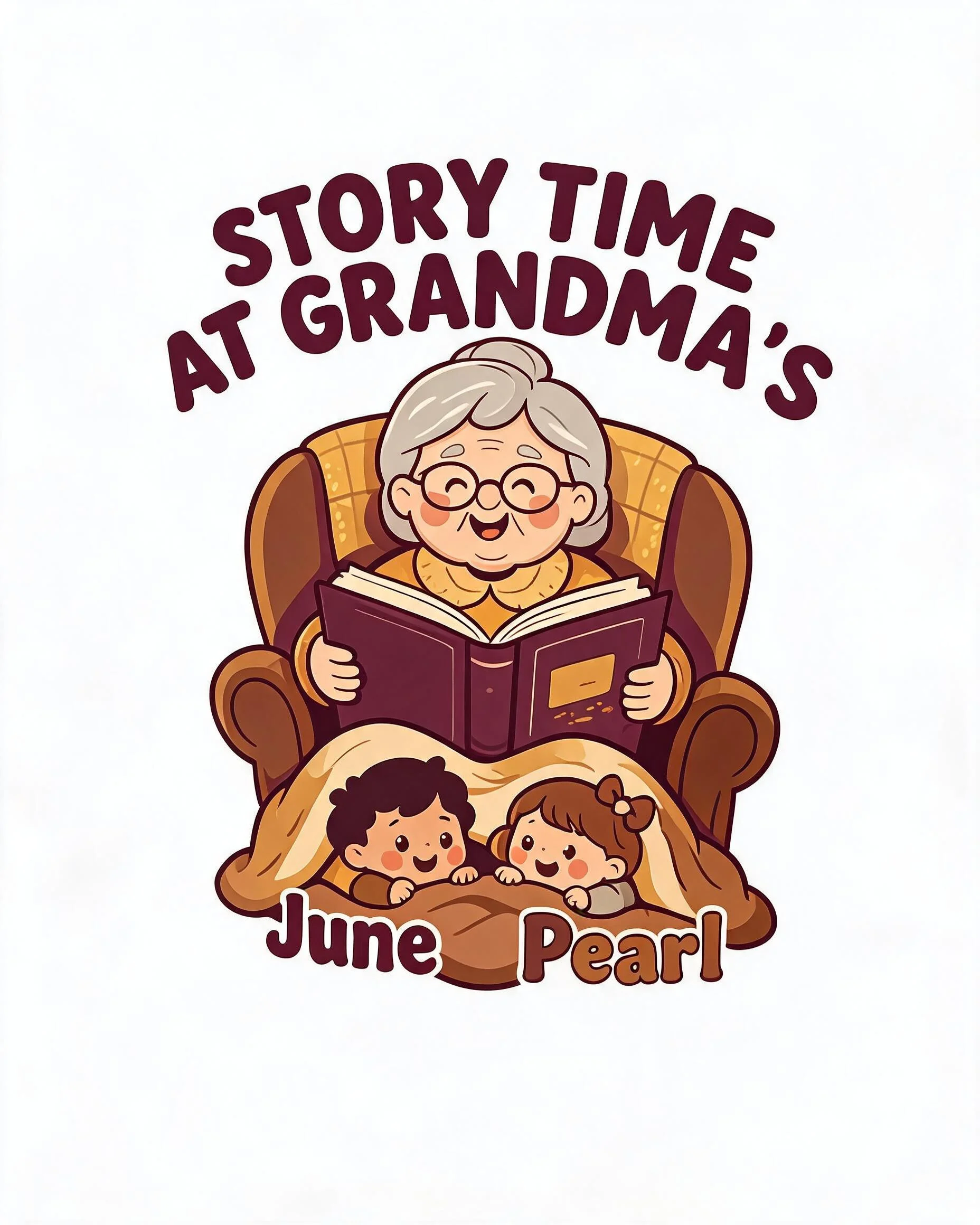 Story Time At Grandma's Personalized Shirt