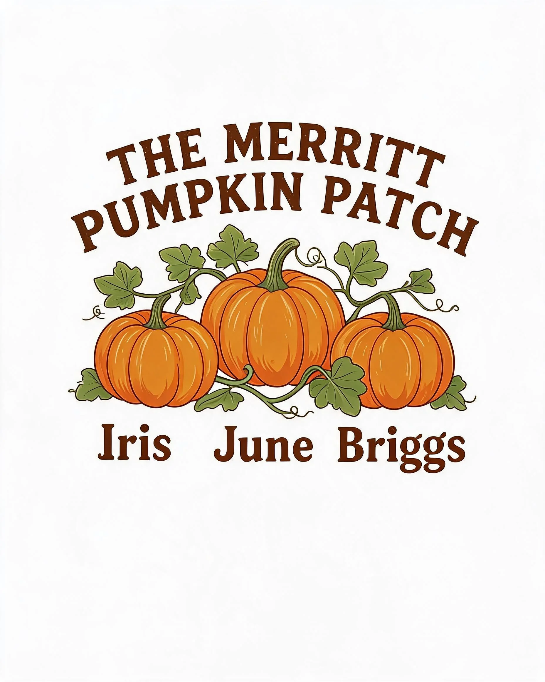 Pumpkin Patch Family Trio Personalized Fall Shirt