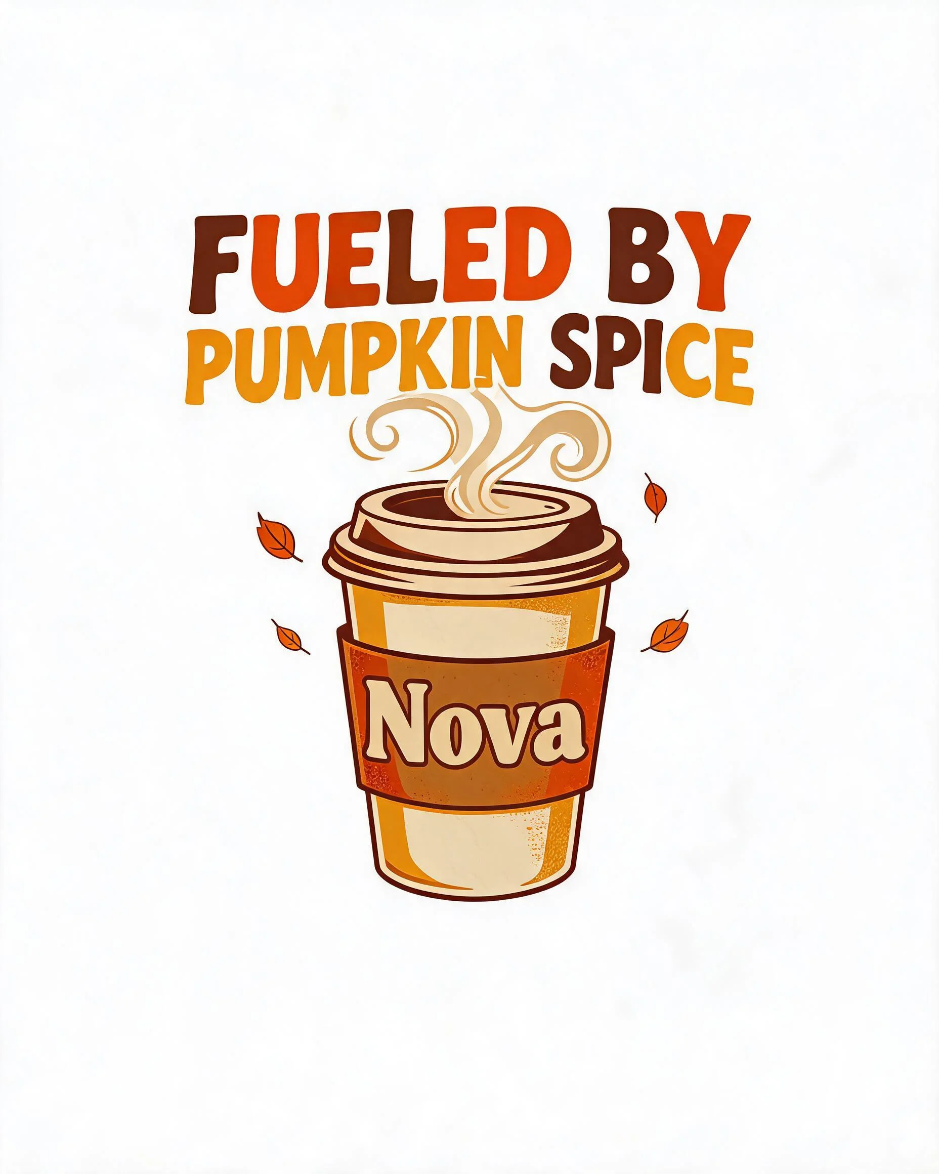 Fueled By Pumpkin Spice Personalized Fall Shirt
