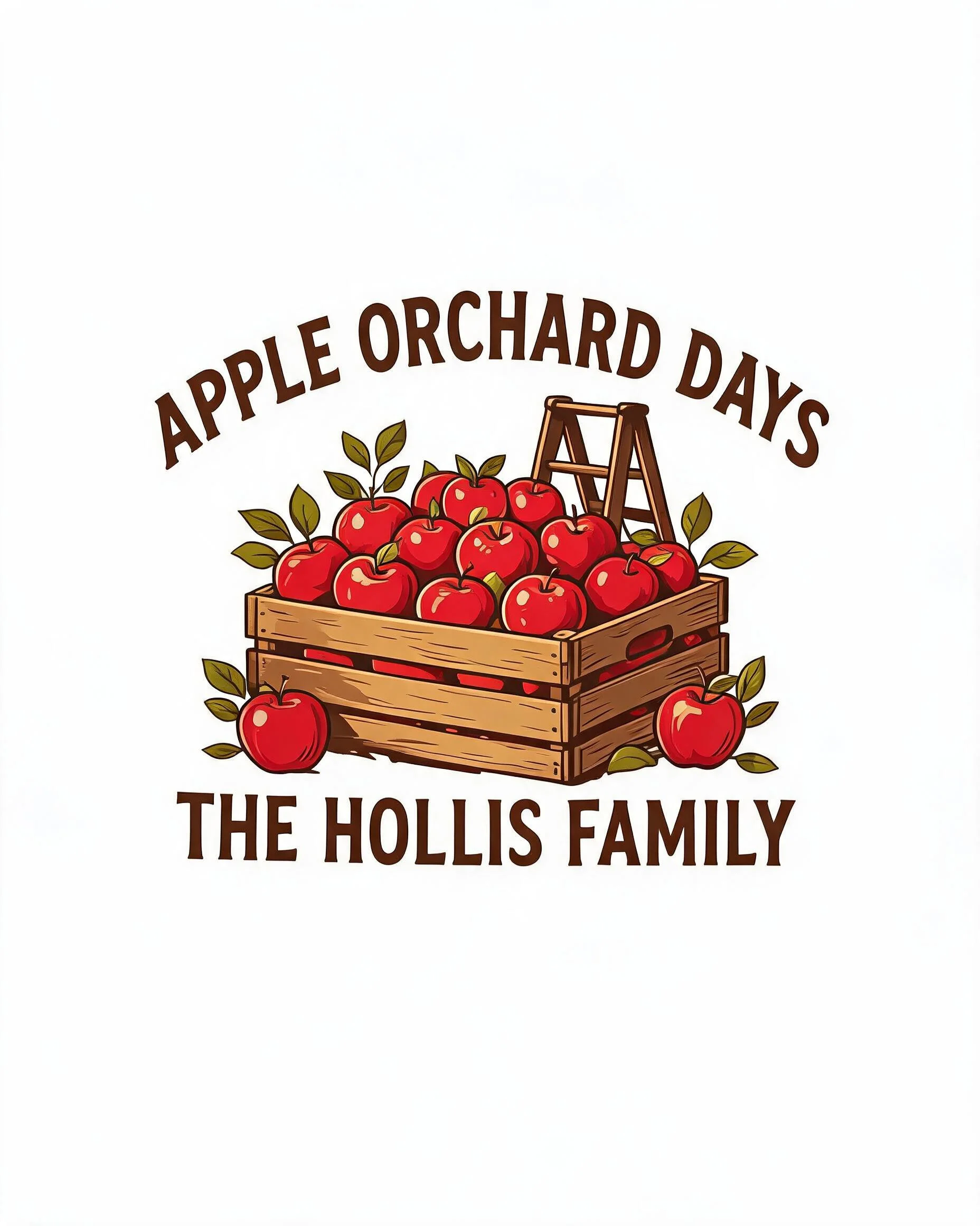 Apple Orchard Days Family Name Fall Shirt