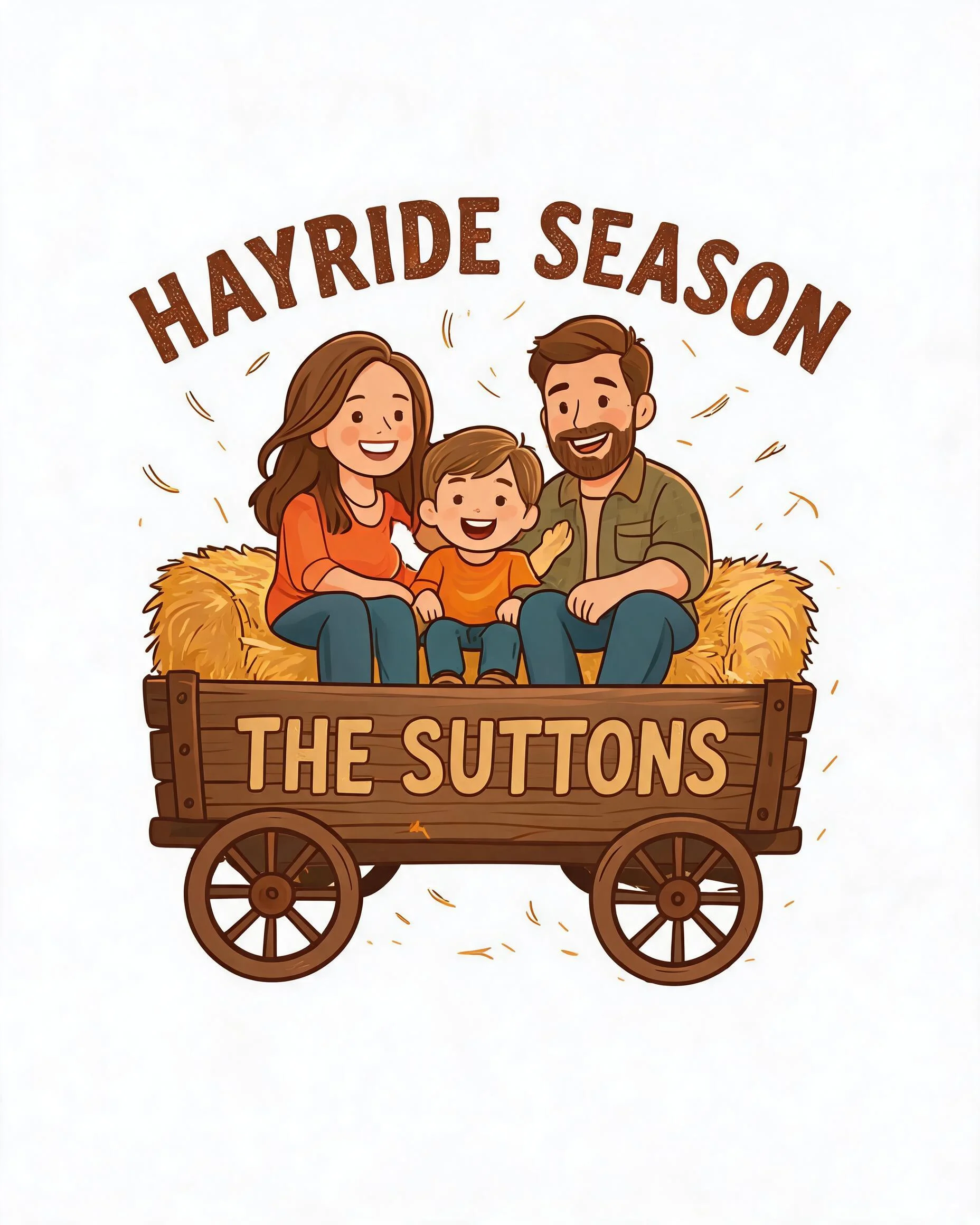 Hayride Season Family Photo Fall Shirt
