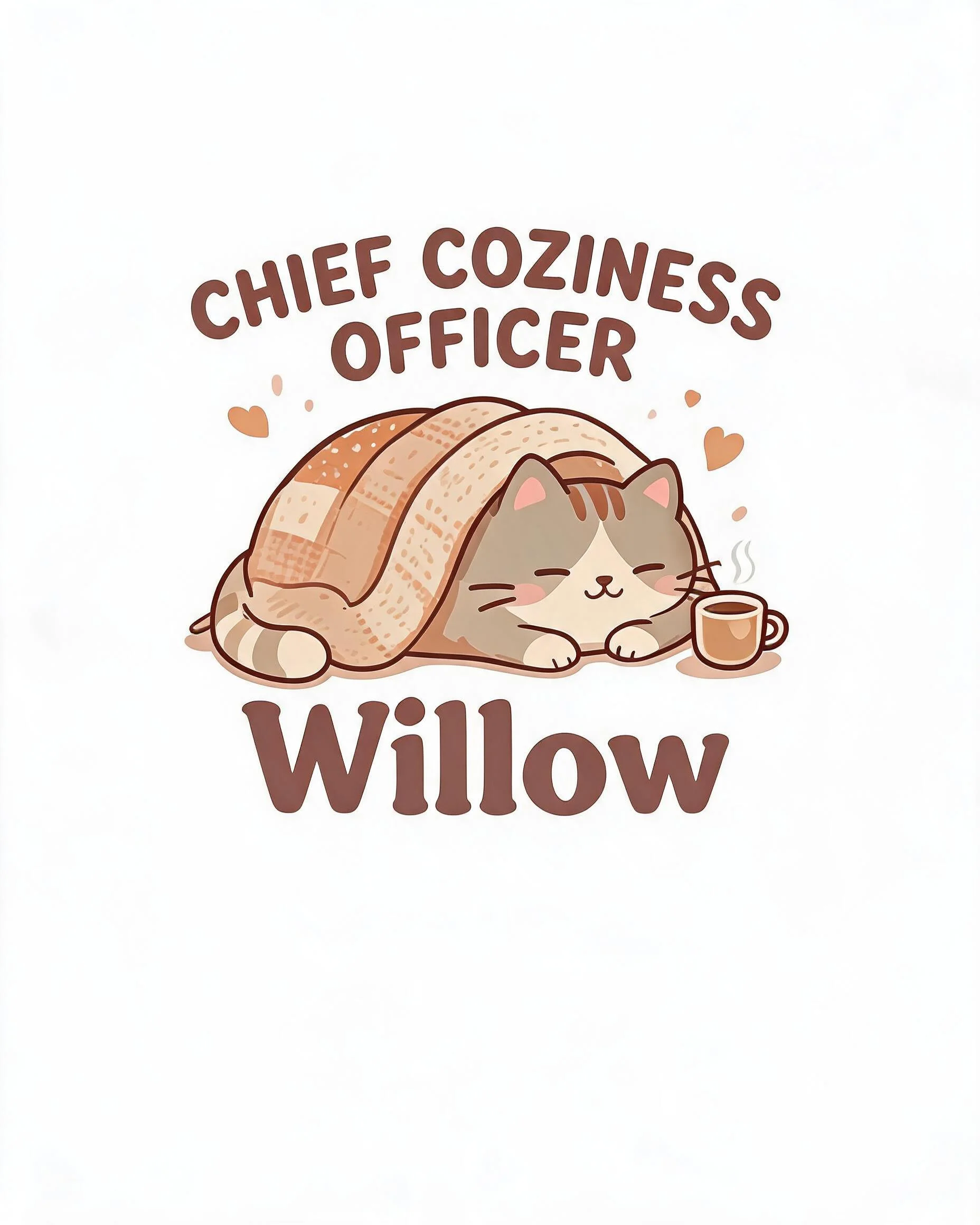 Chief Coziness Officer Custom Cat Photo Fall Shirt