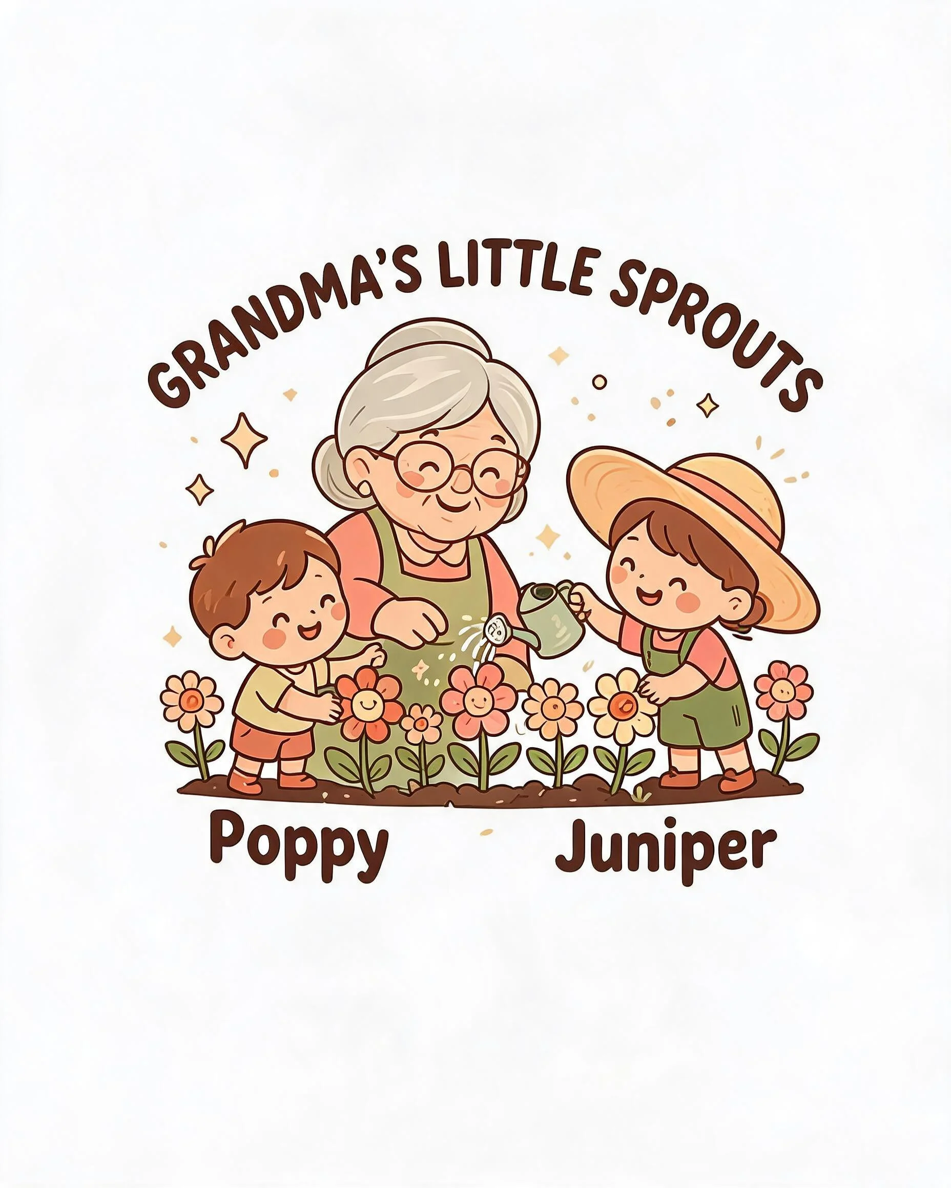 Grandma's Little Sprouts Garden Photo Shirt