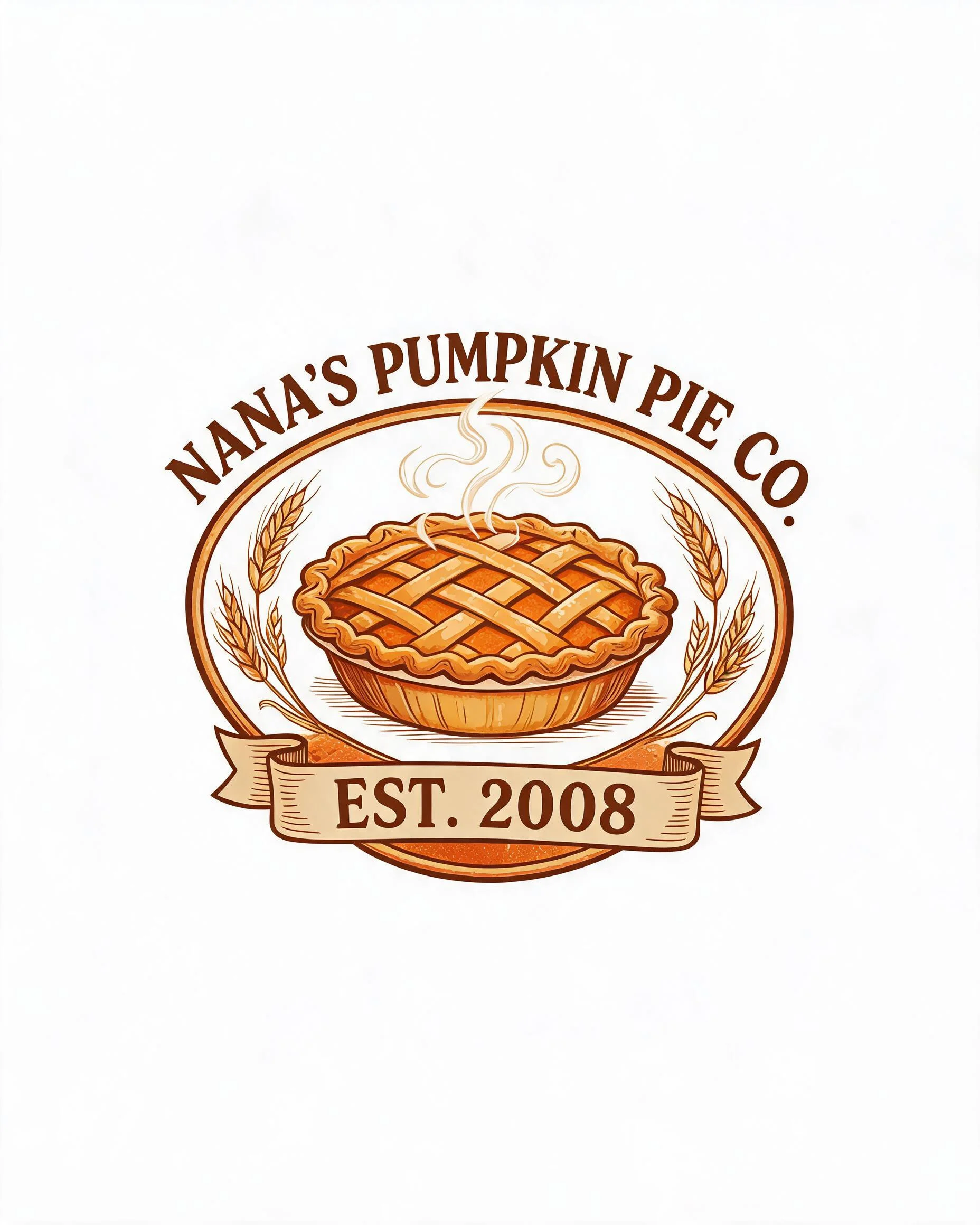 Nana's Pumpkin Pie Co. Personalized Fall Baking Shirt