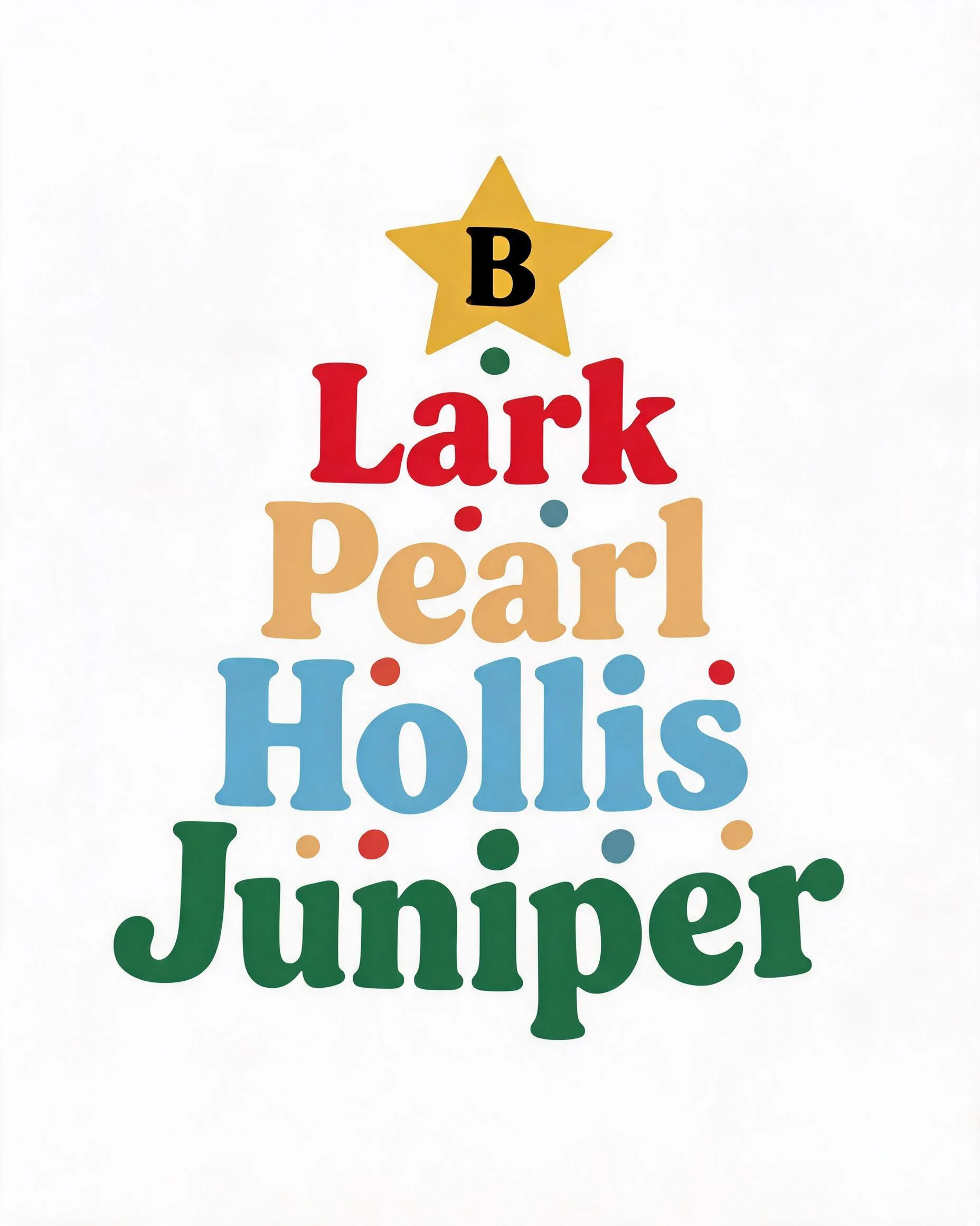 Name Stack Christmas Tree Family Of Four Personalized Shirt
