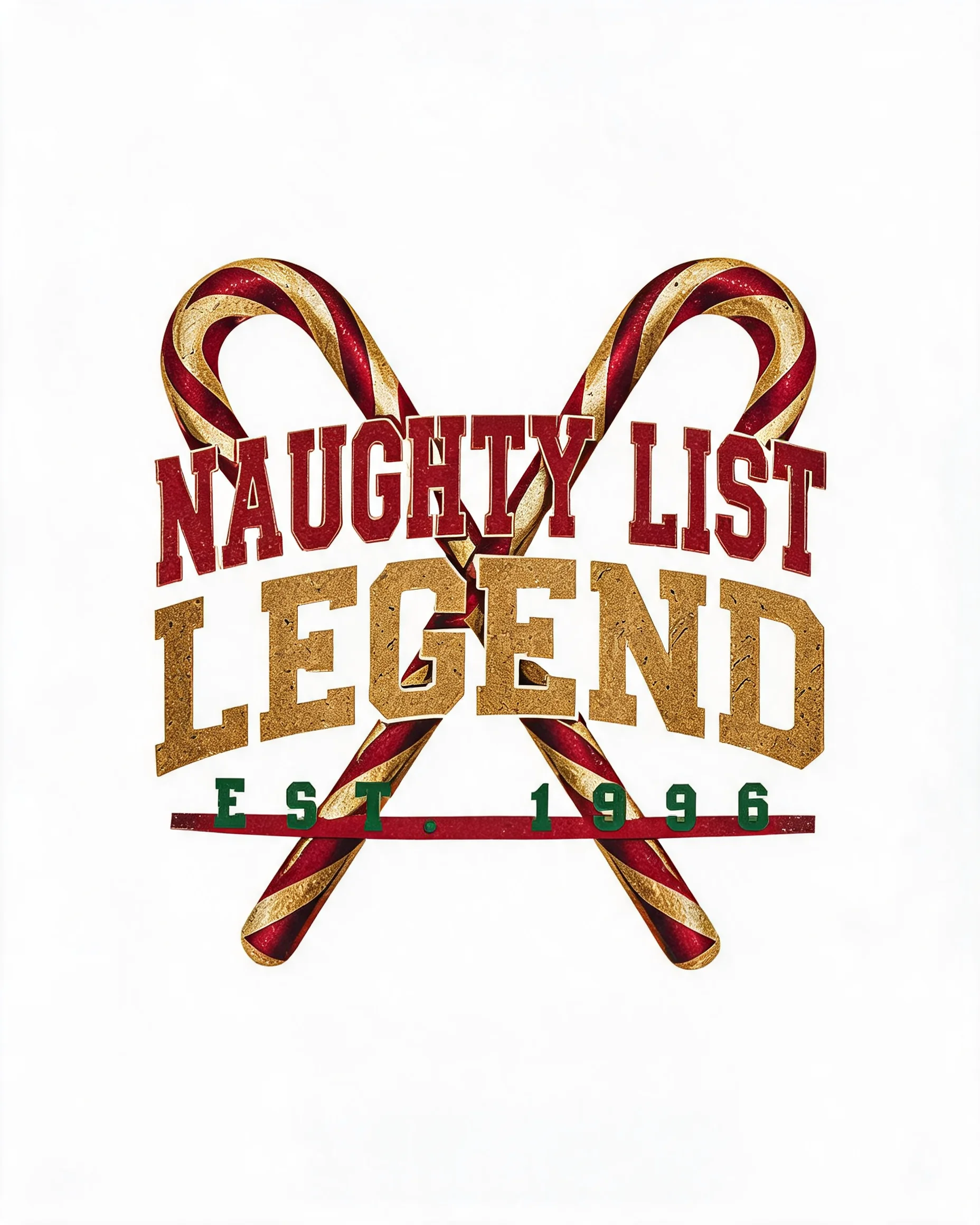 Naughty List Legend Est Year Funny Christmas Shirt