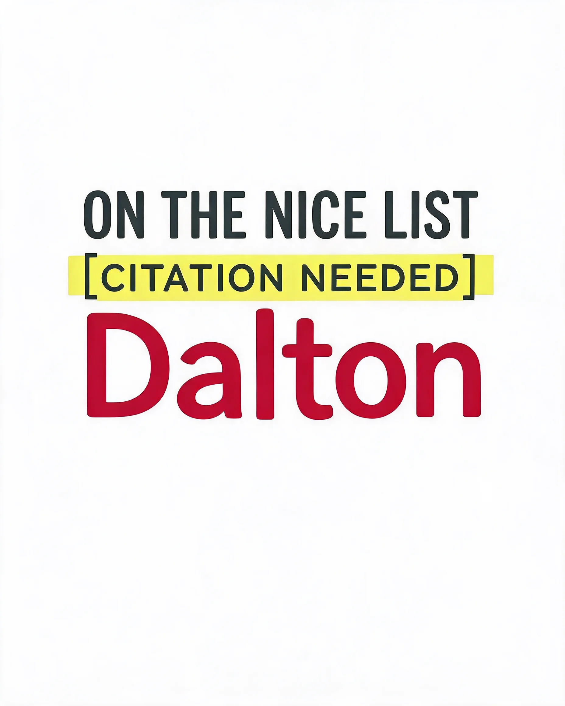 Nice List Citation Needed Funny Name Christmas Shirt