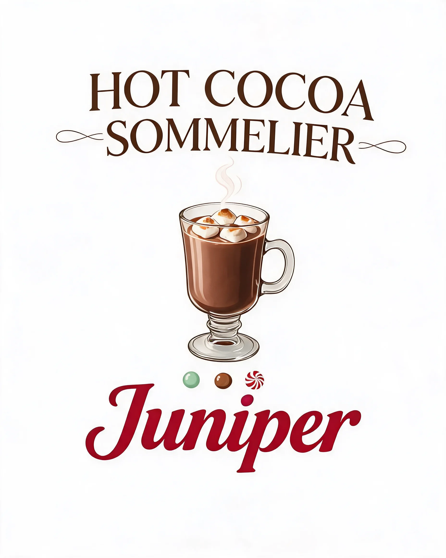 Hot Cocoa Sommelier Funny Name Christmas Shirt