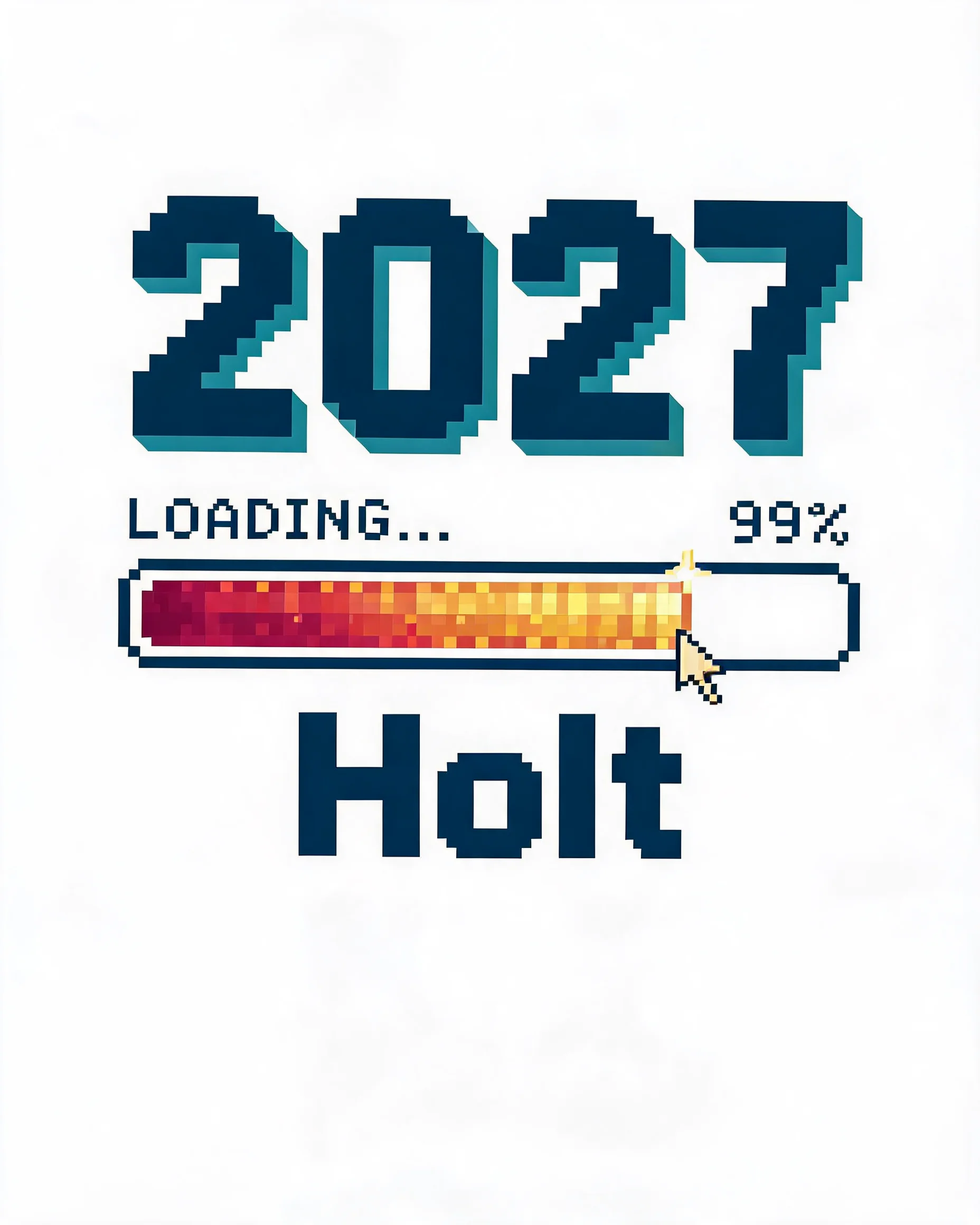New Year 2027 Loading Progress Bar Name Shirt