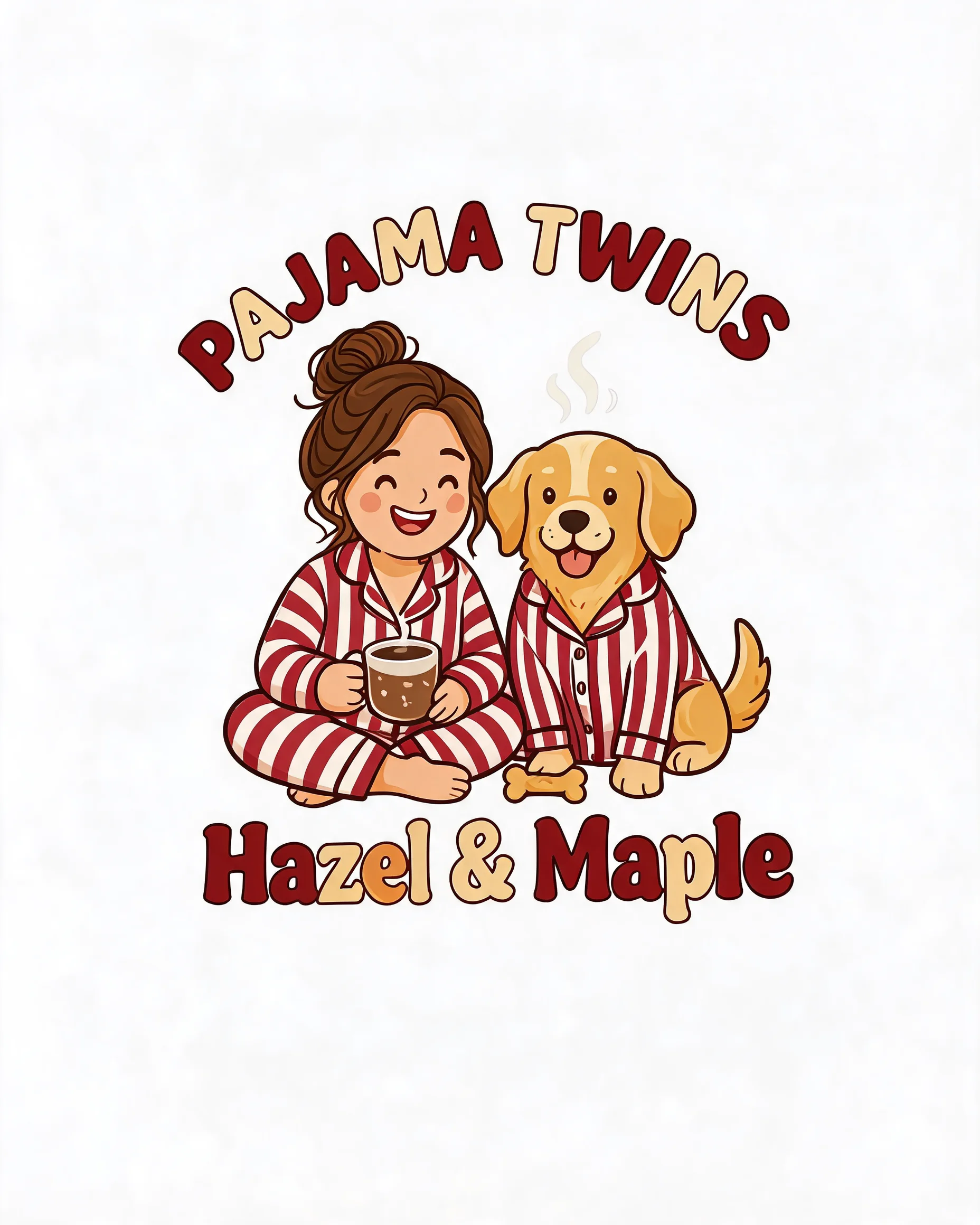 Pajama Twins Owner And Dog Photo Christmas Shirt