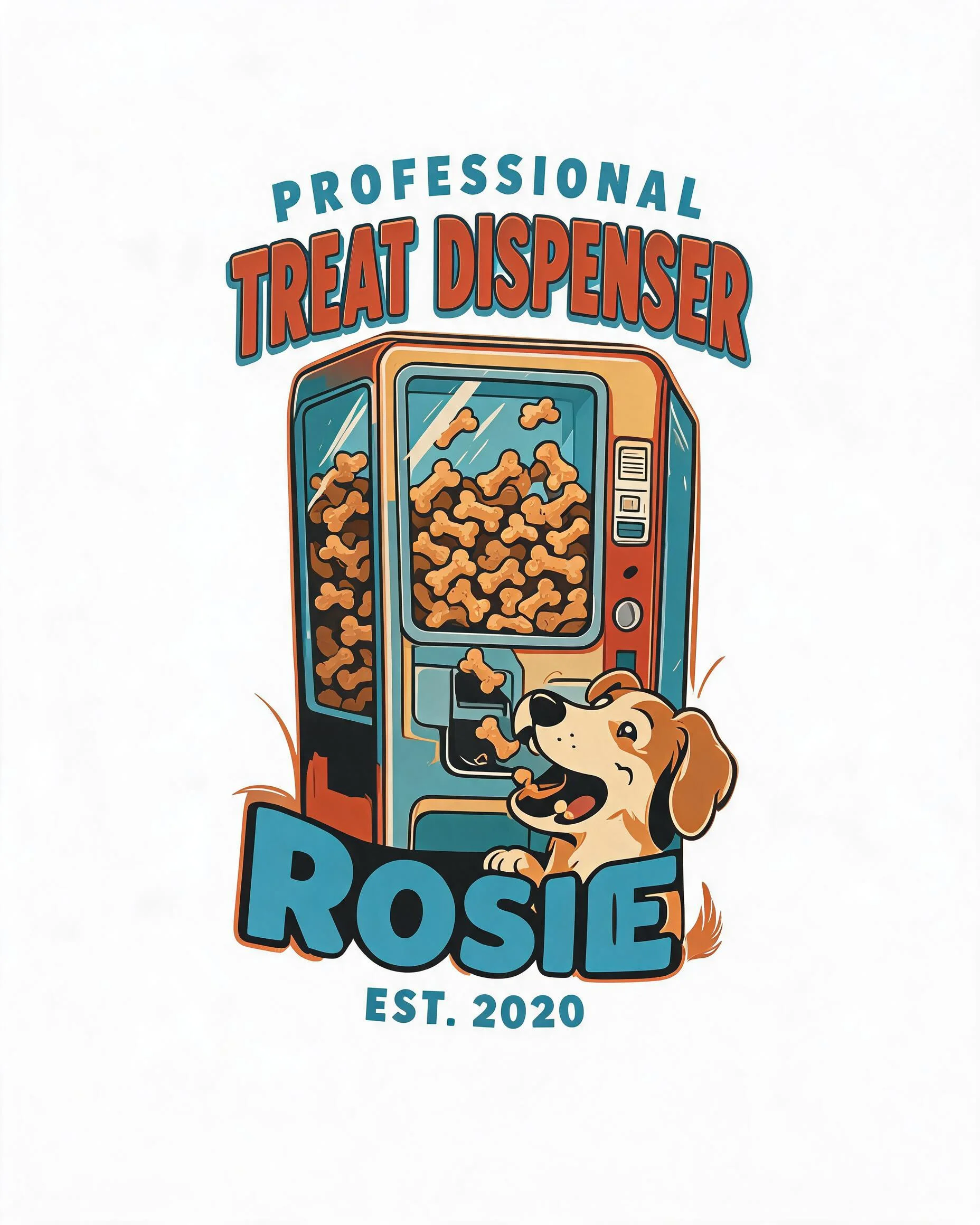 Professional Treat Dispenser Dog Dad Est Year Personalized Tank Top