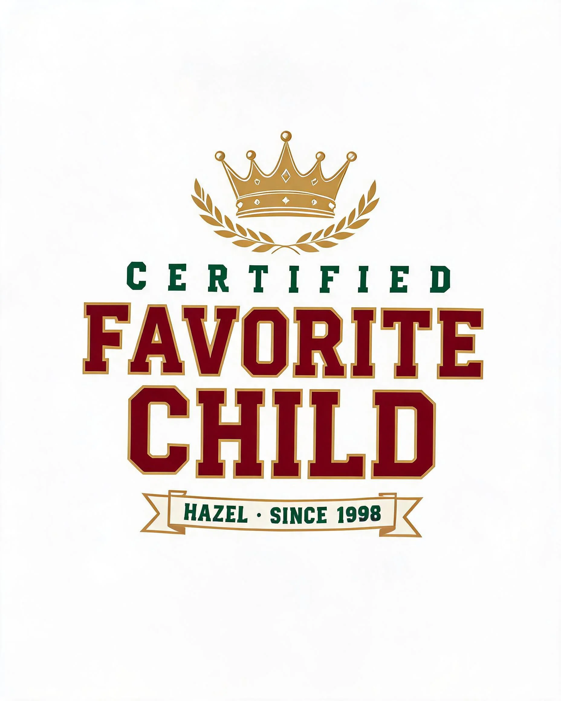 Certified Favorite Child Crown Funny Personalized Tank Top